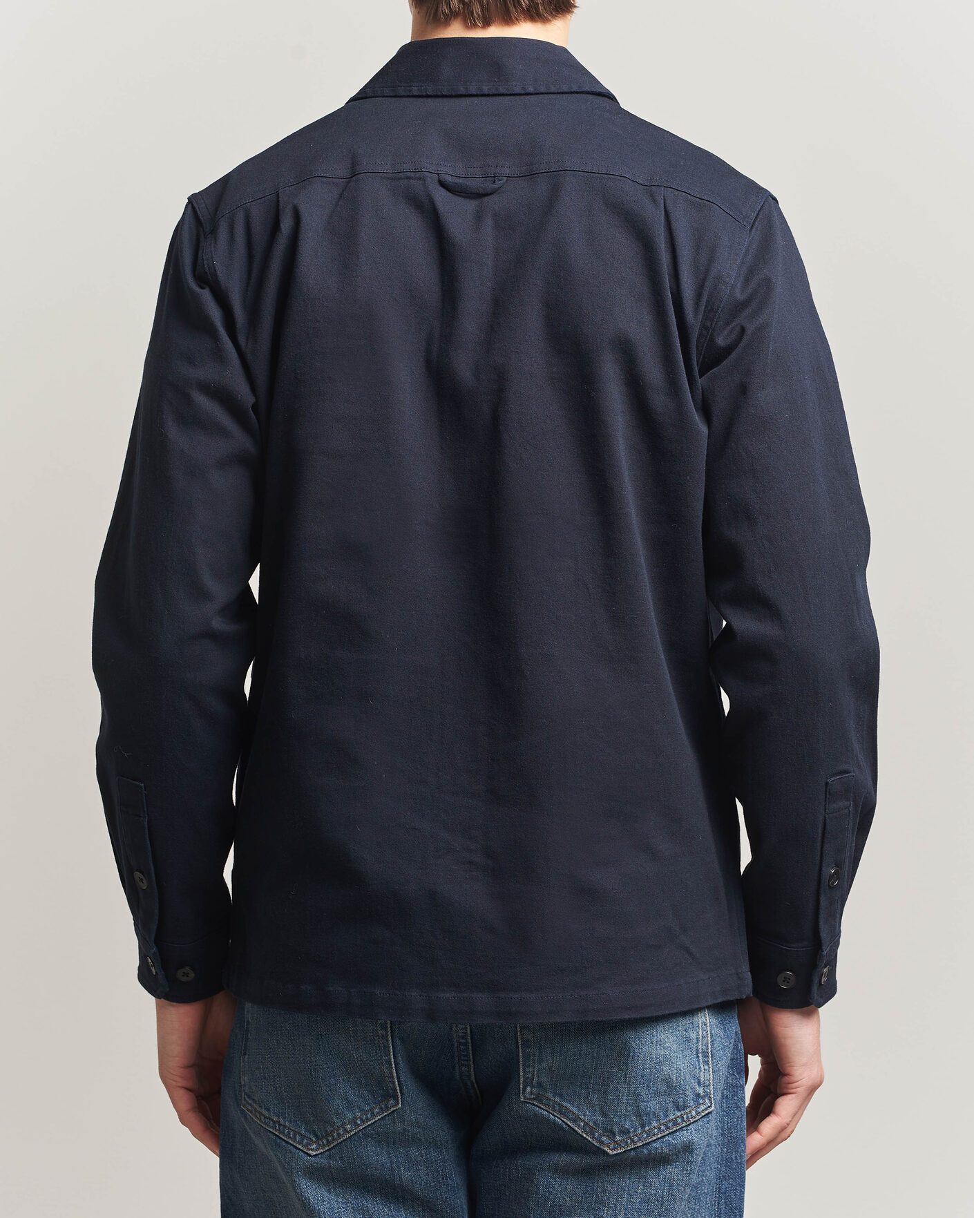 Hombres | Camisas | Samsøe Samsøe | Taka Cotton Overshirt Salute Navy