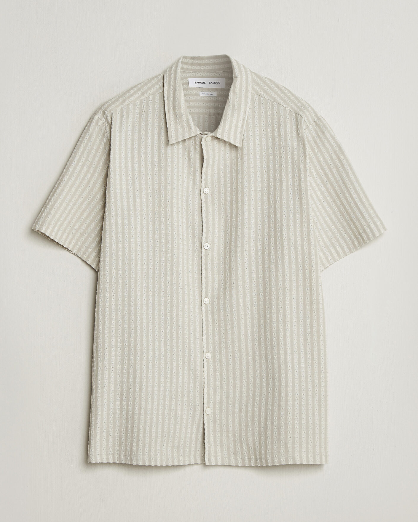 Hombres | Camisas | Samsøe Samsøe | Avan Structured Short Sleeve Shirt Moonstruck