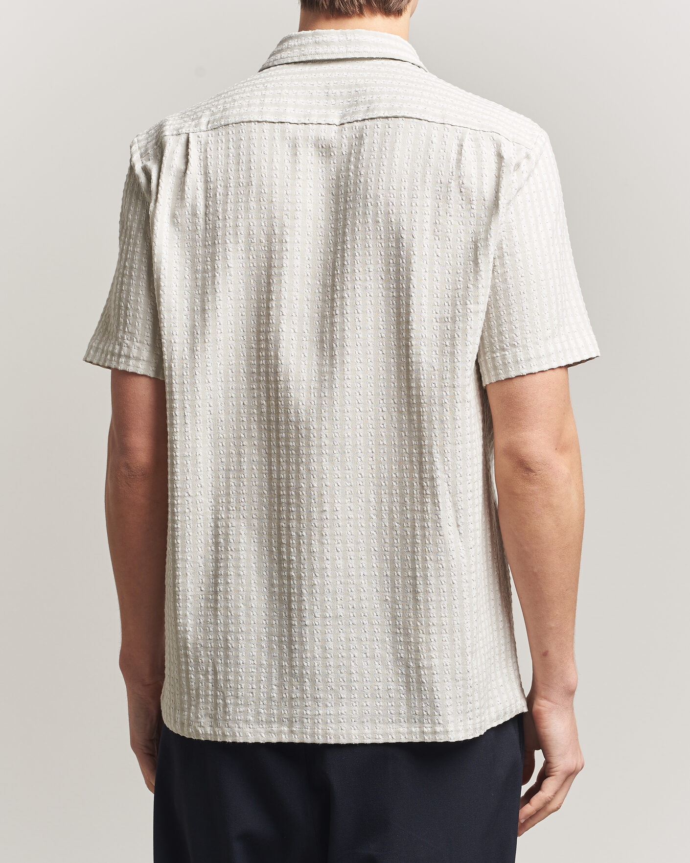 Hombres | Camisas | Samsøe Samsøe | Avan Structured Short Sleeve Shirt Moonstruck