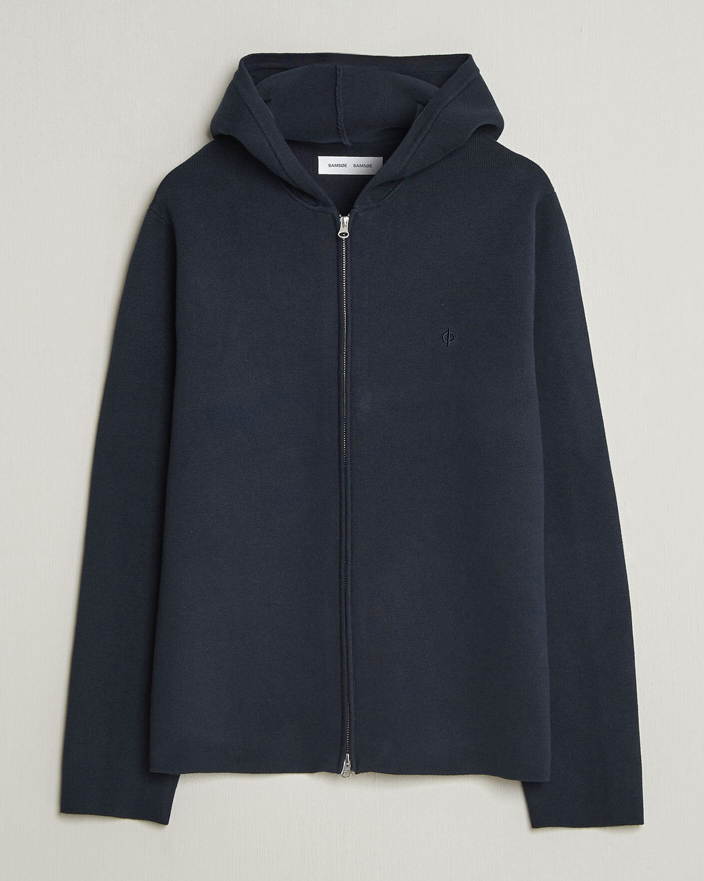 Hombres | Jerséis y prendas de punto | Samsøe Samsøe | Niklas Full Zip Hoodie Salute Navy