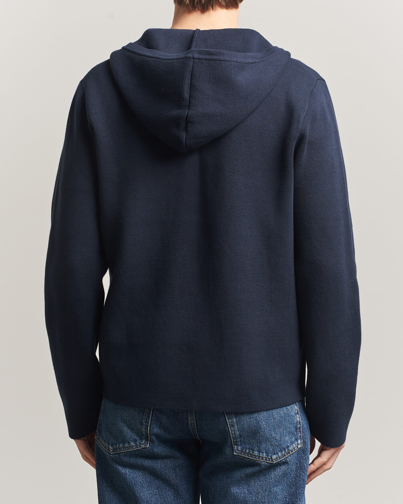 Hombres | Jerséis y prendas de punto | Samsøe Samsøe | Niklas Full Zip Hoodie Salute Navy