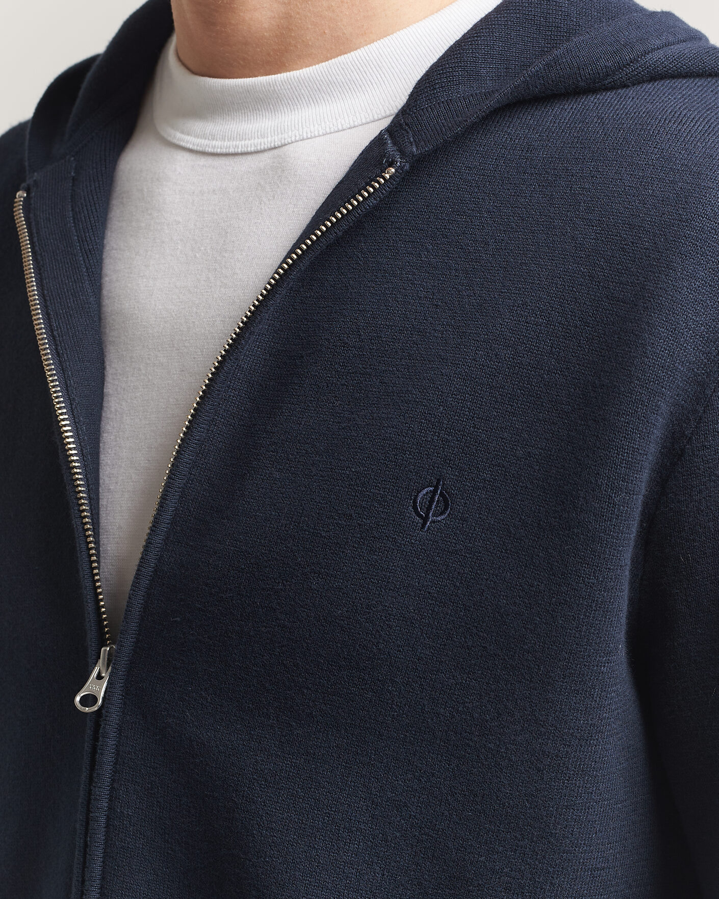 Hombres | Jerséis y prendas de punto | Samsøe Samsøe | Niklas Full Zip Hoodie Salute Navy