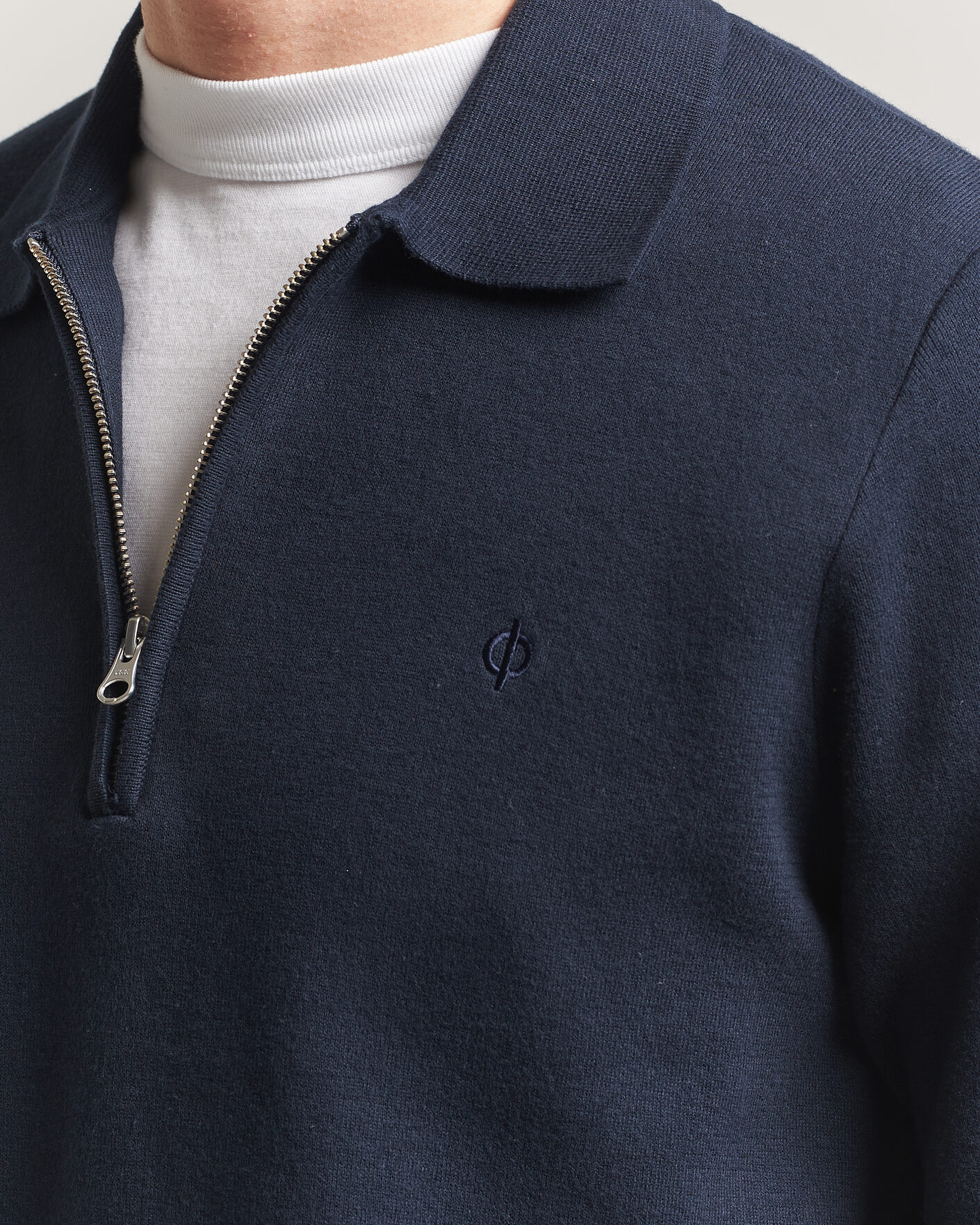 Hombres | Jerséis y prendas de punto | Samsøe Samsøe | Guna Half Zip Salute Navy