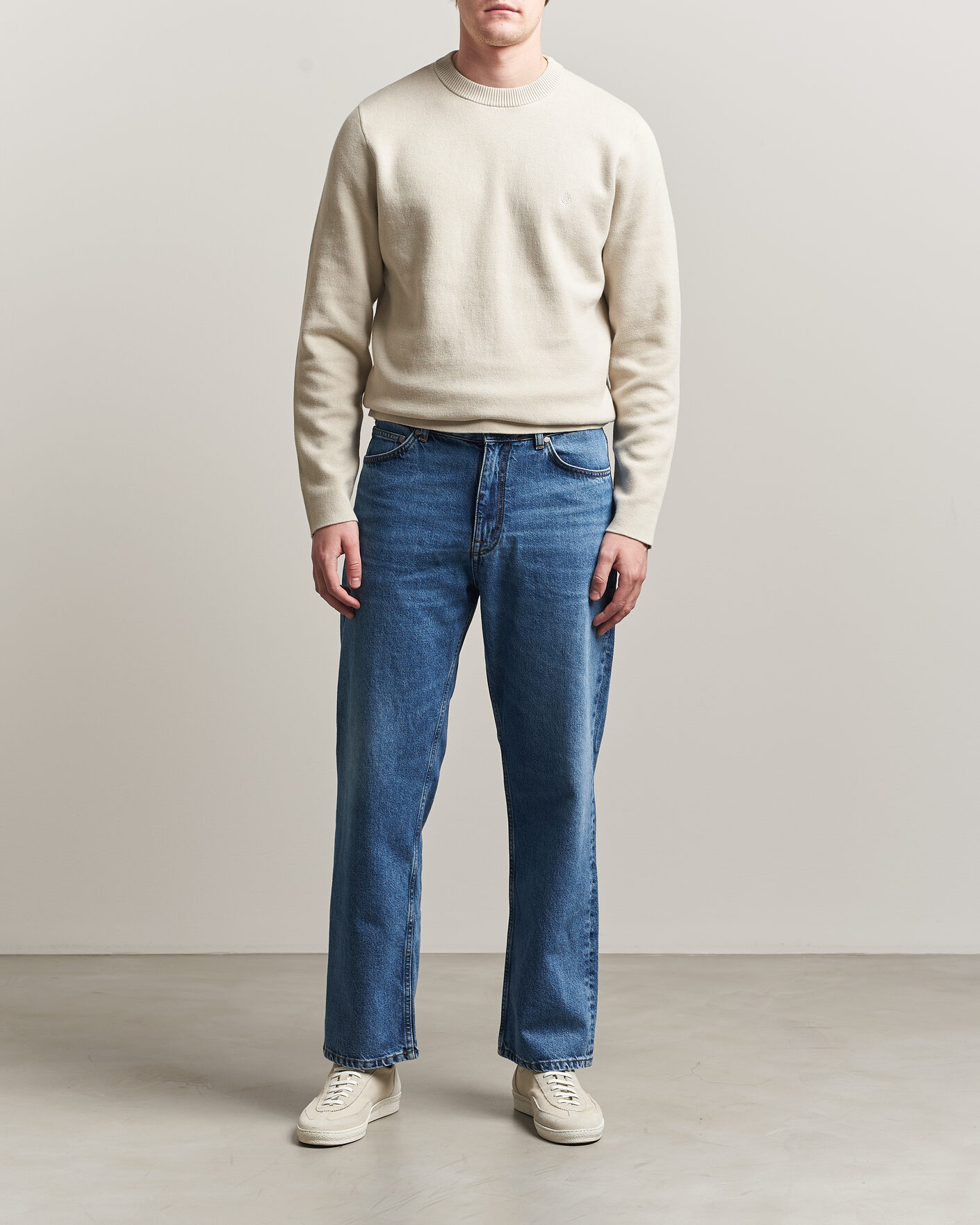 Hombres | Jerséis y prendas de punto | Samsøe Samsøe | Niklas Crew Neck Sweater Moonstruck
