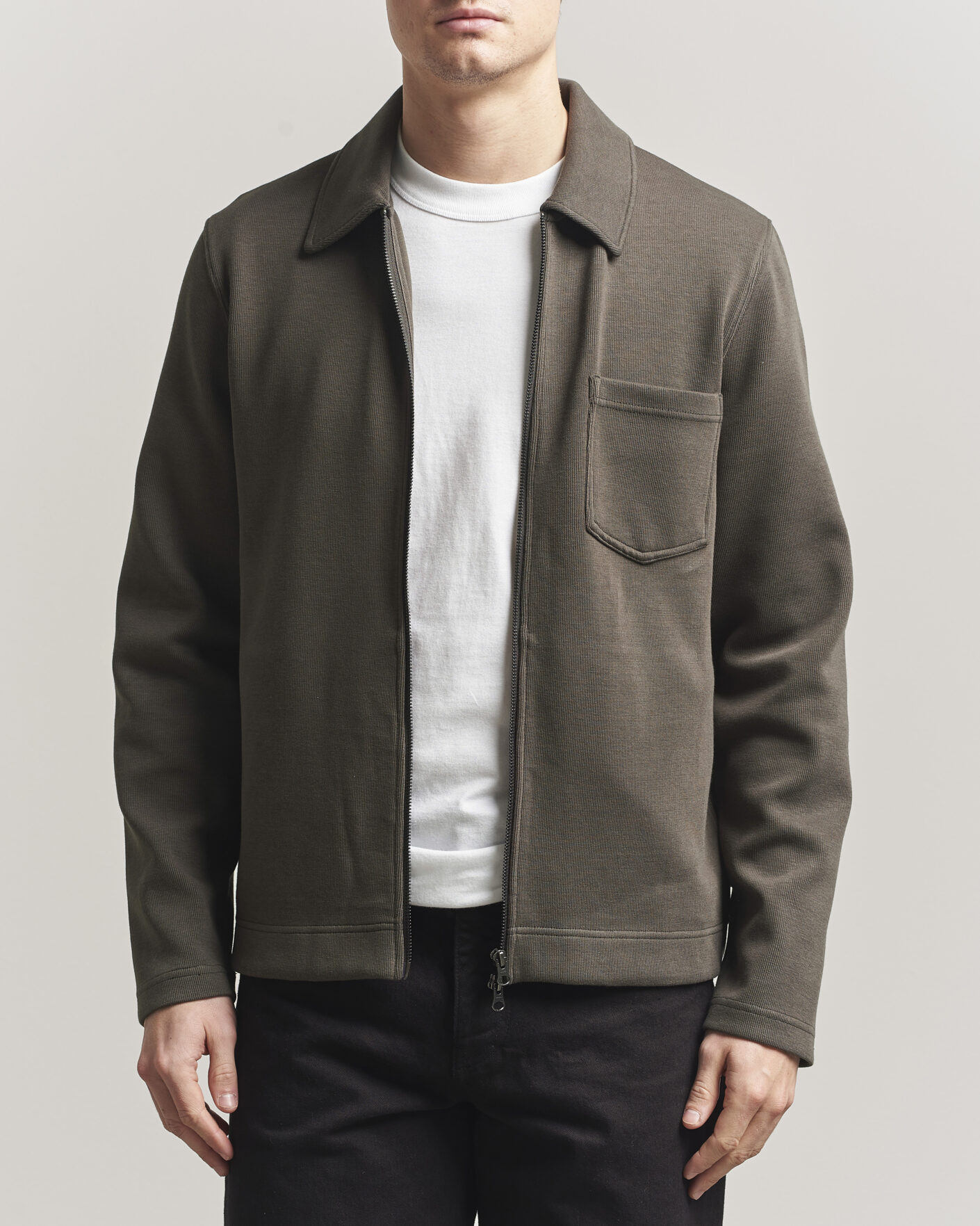 Hombres | Jerséis y prendas de punto | Samsøe Samsøe | Hannes Full Zip Black Olive