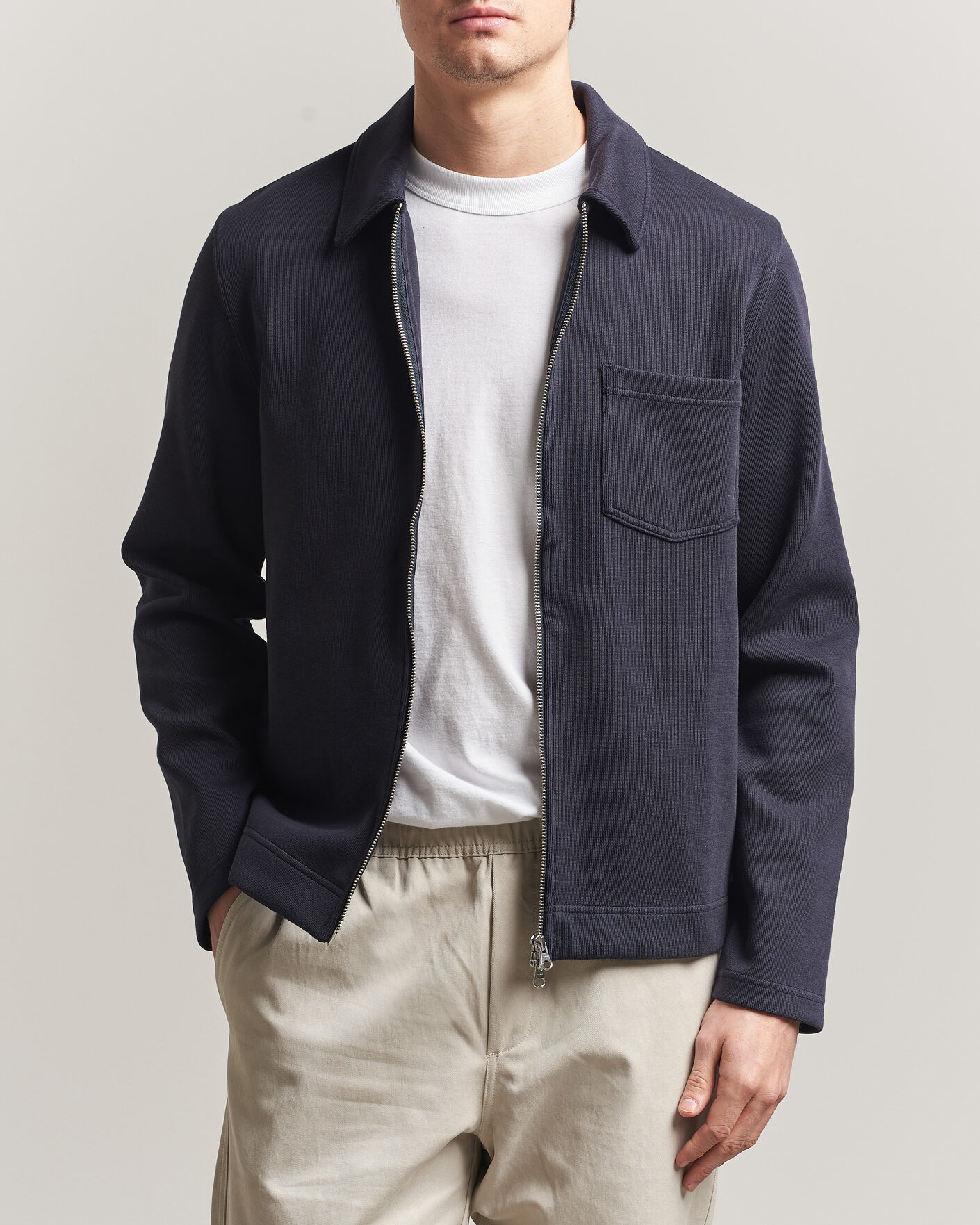 Hombres | Jerséis y prendas de punto | Samsøe Samsøe | Hannes Full Zip Salute Navy