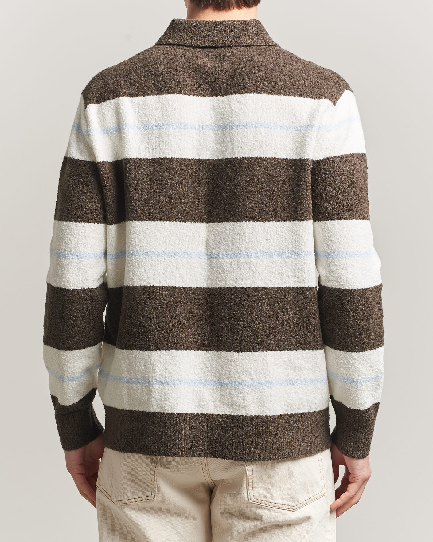Hombres | Jerséis y prendas de punto | Samsøe Samsøe | Nino Knitted Polo Black Olive/White