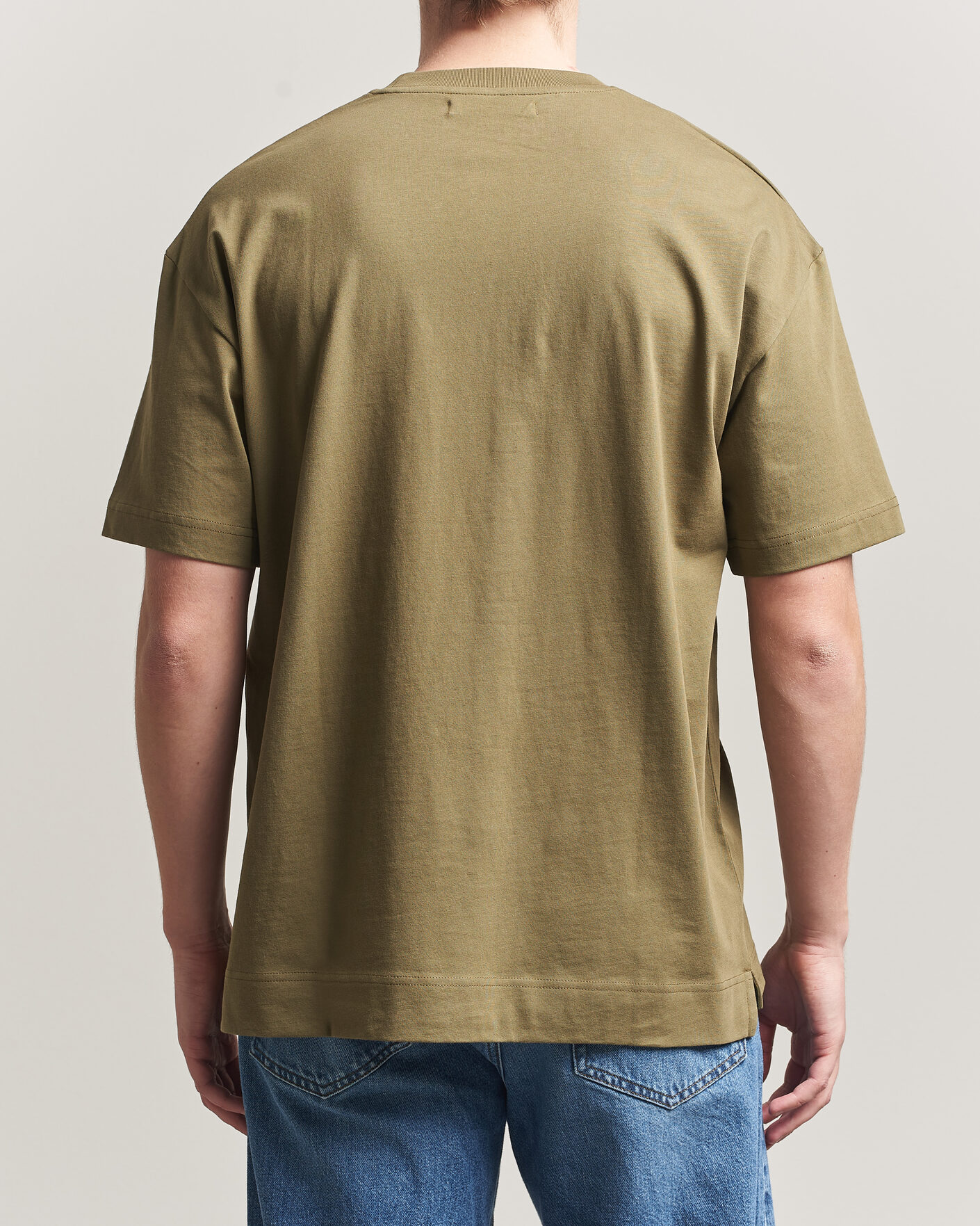Hombres | Camisetas | Samsøe Samsøe | Joel Organic Cotton T-Shirt Burnt Olive