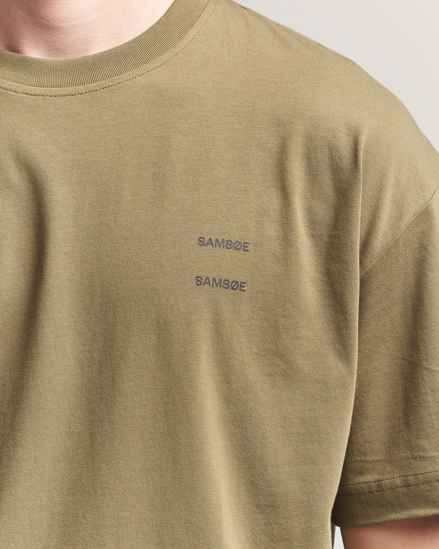 Hombres | Camisetas | Samsøe Samsøe | Joel Organic Cotton T-Shirt Burnt Olive