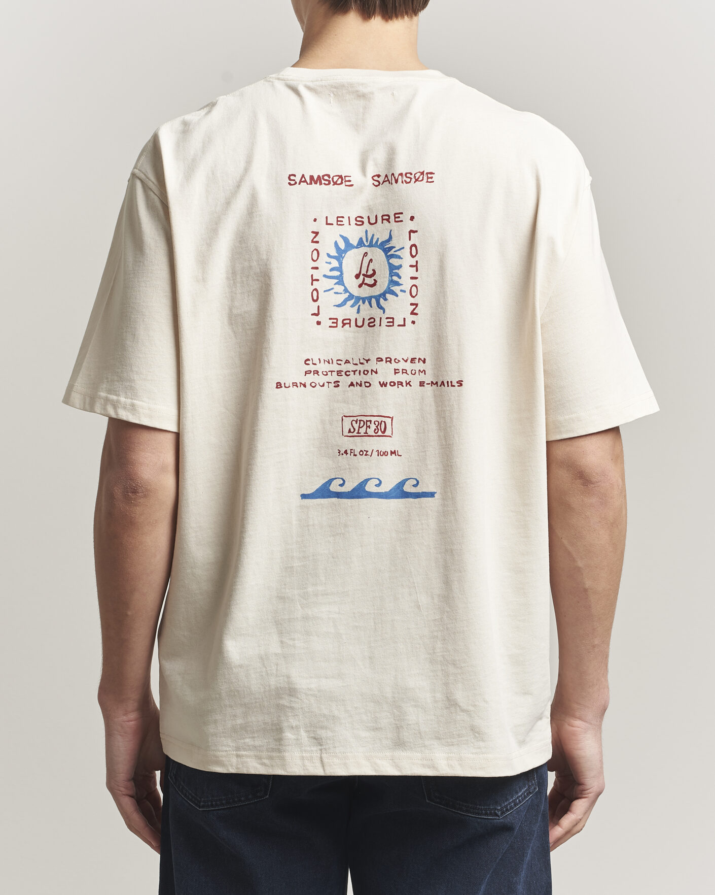 Hombres | Camisetas | Samsøe Samsøe | Gergei Printed Crew Neck T-Shirt Neutral