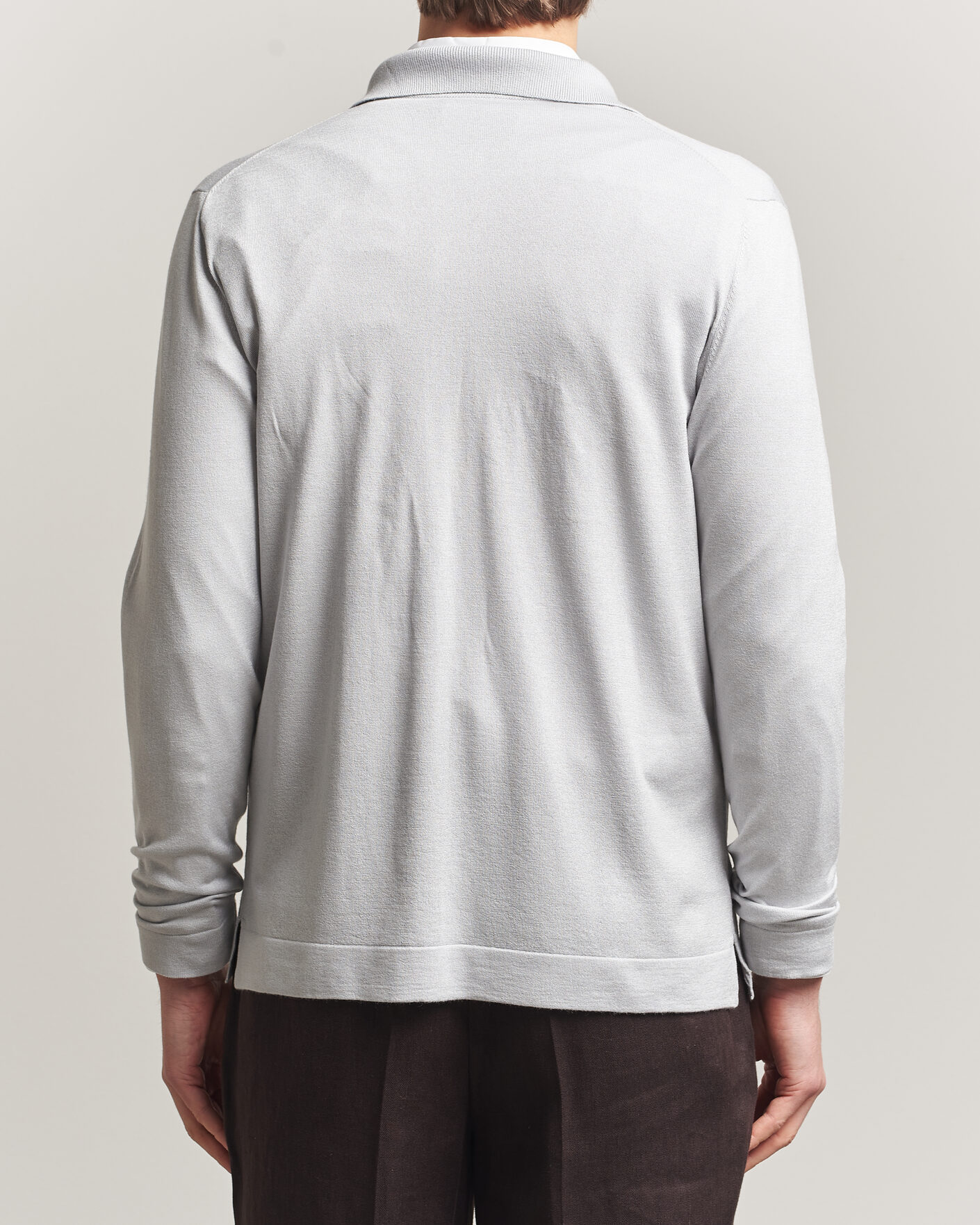 Hombres | Jerséis y prendas de punto | Stenströms | Silk/Cashmere Cardigan Light Grey