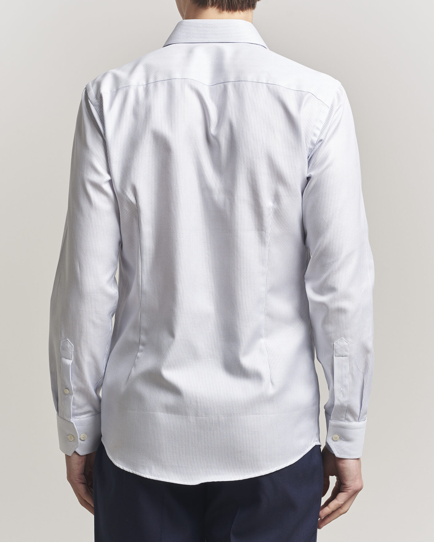 Hombres | Camisas | Eton | Slim Fit Signature Twill Structured Shirt Light Blue