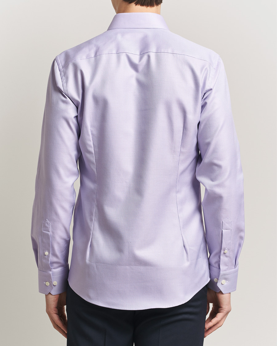 Hombres | Camisas | Eton | Slim Fit Signature Twill Structured Shirt Light Purple