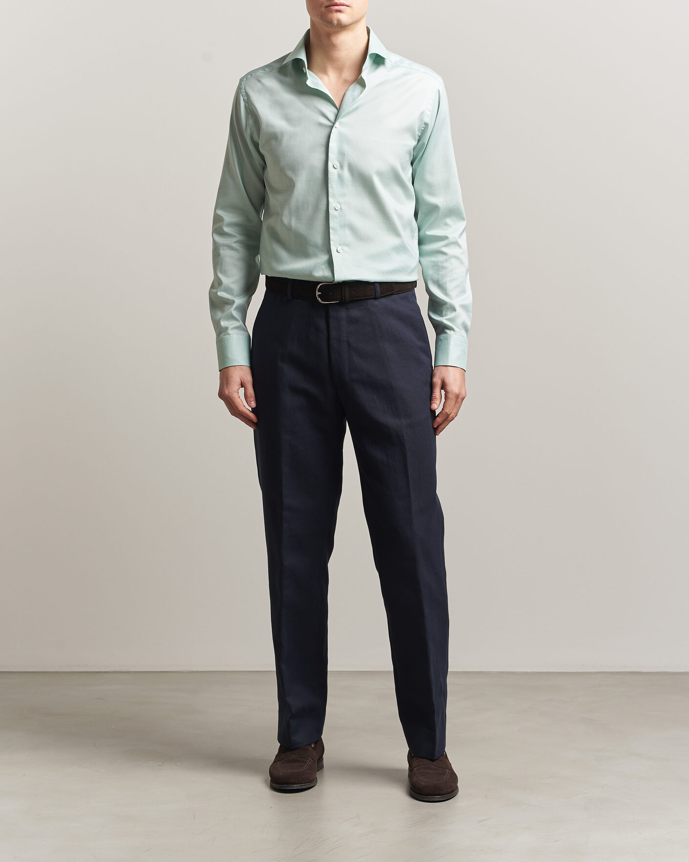 Hombres | Camisas | Eton | Slim Fit Signature Oxford Shirt Mid Green