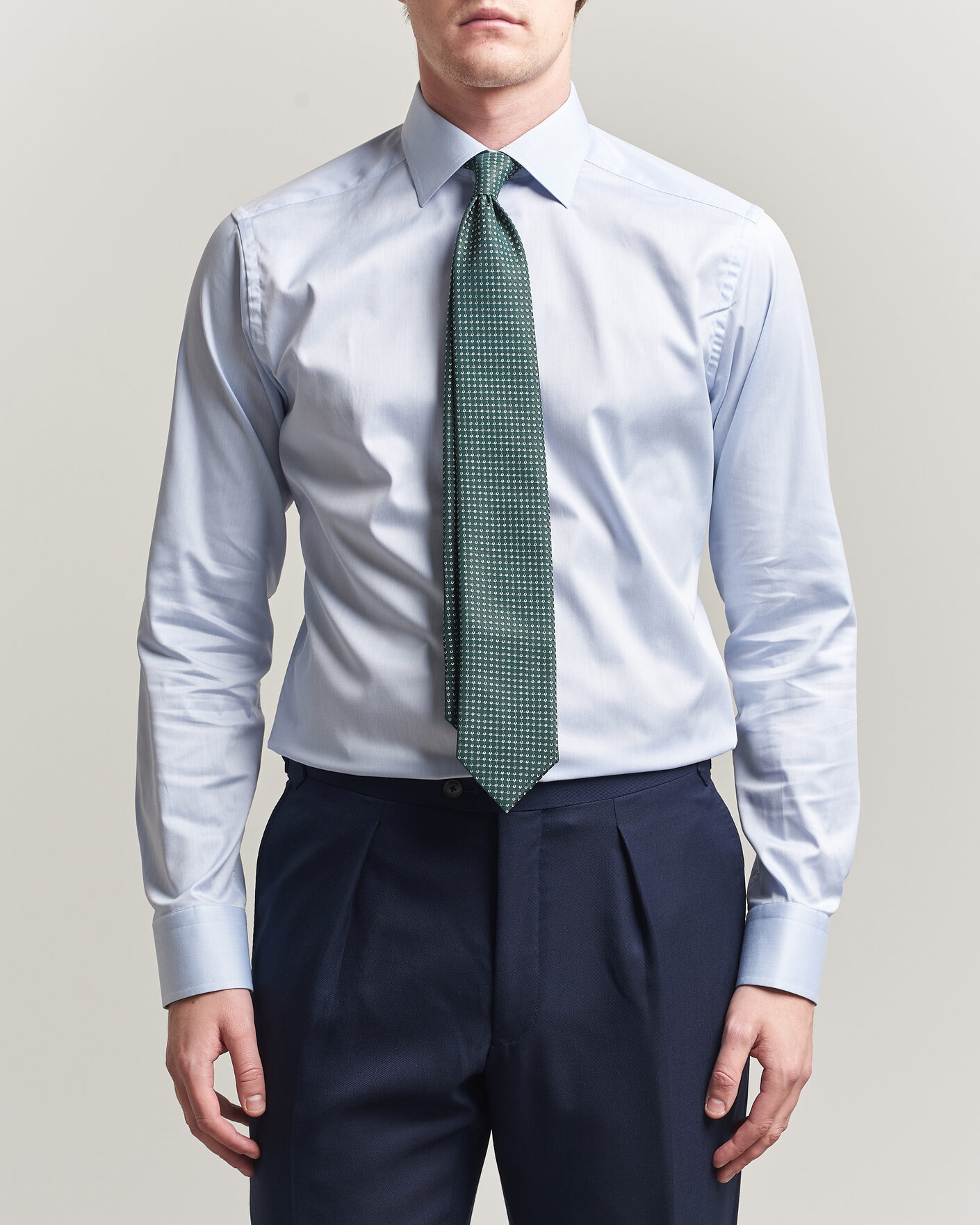 Hombres | Camisas | Eton | Slim Fit Signature Twill Contrast Shirt Light Blue