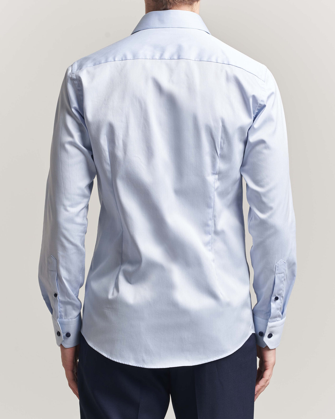 Hombres | Camisas | Eton | Slim Fit Signature Twill Contrast Shirt Light Blue