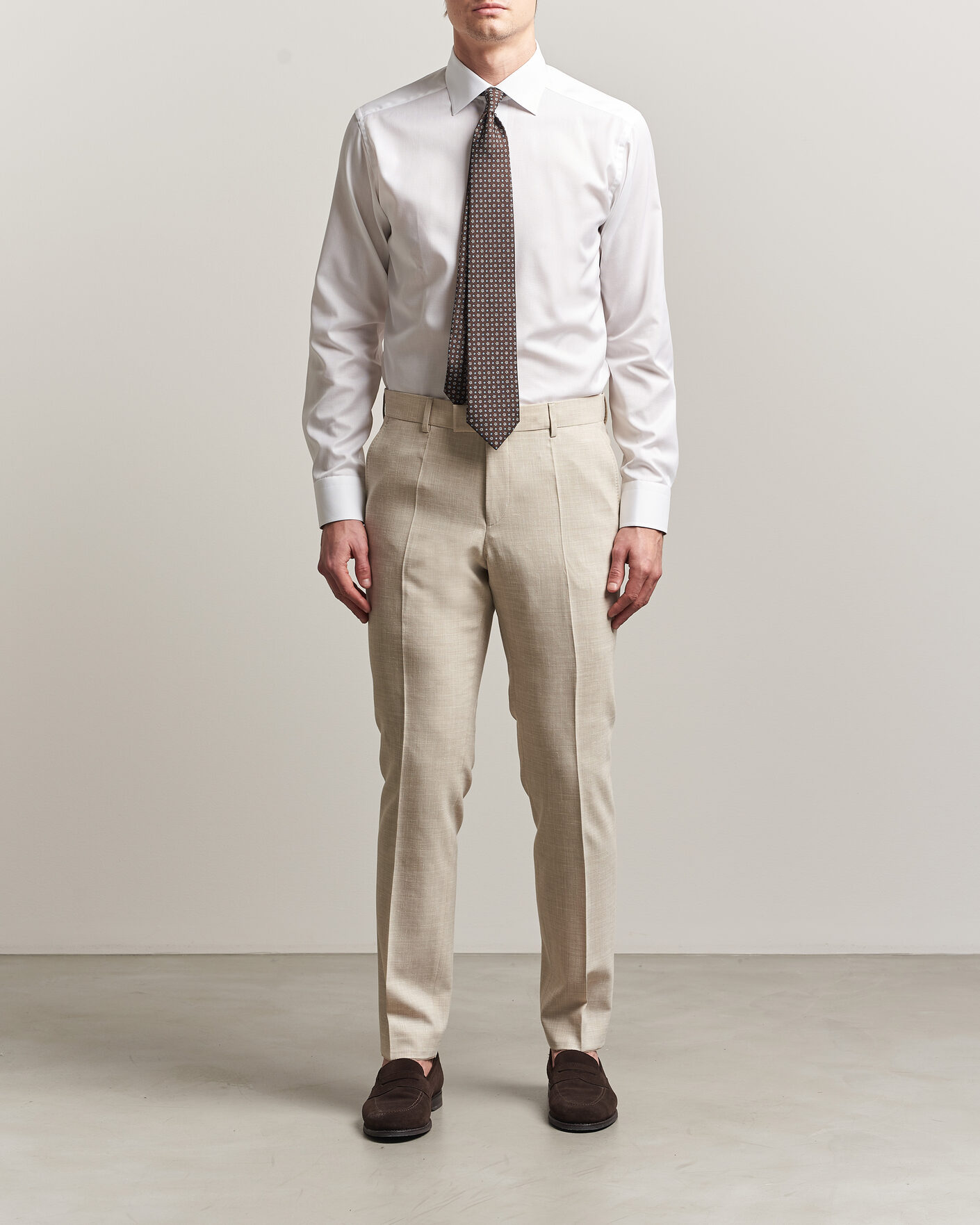 Hombres | Camisas | Eton | Slim Fit Signature Twill Contrast Shirt White
