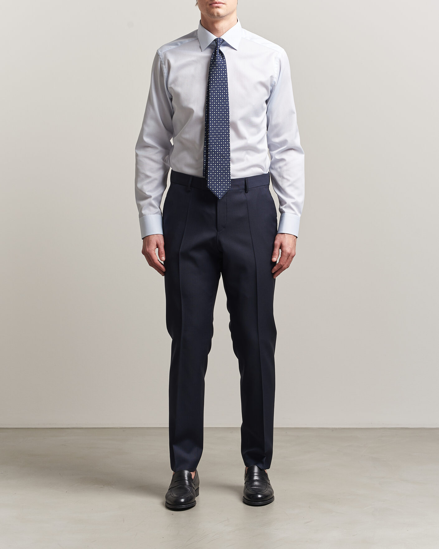 Hombres | Camisas | Eton | Slim Fit Signature Twill Contrast Shirt Light Blue