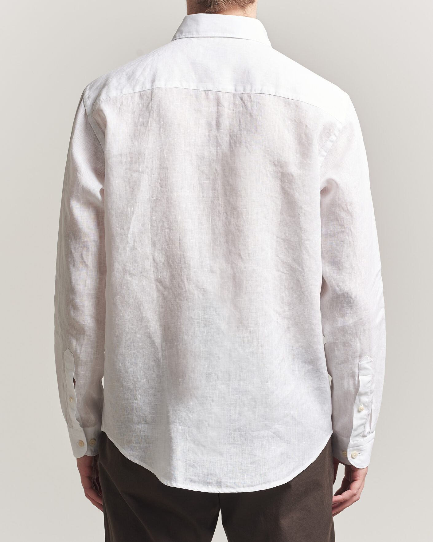 Hombres | Camisas | Eton | Casual Fit Linen Shirt White