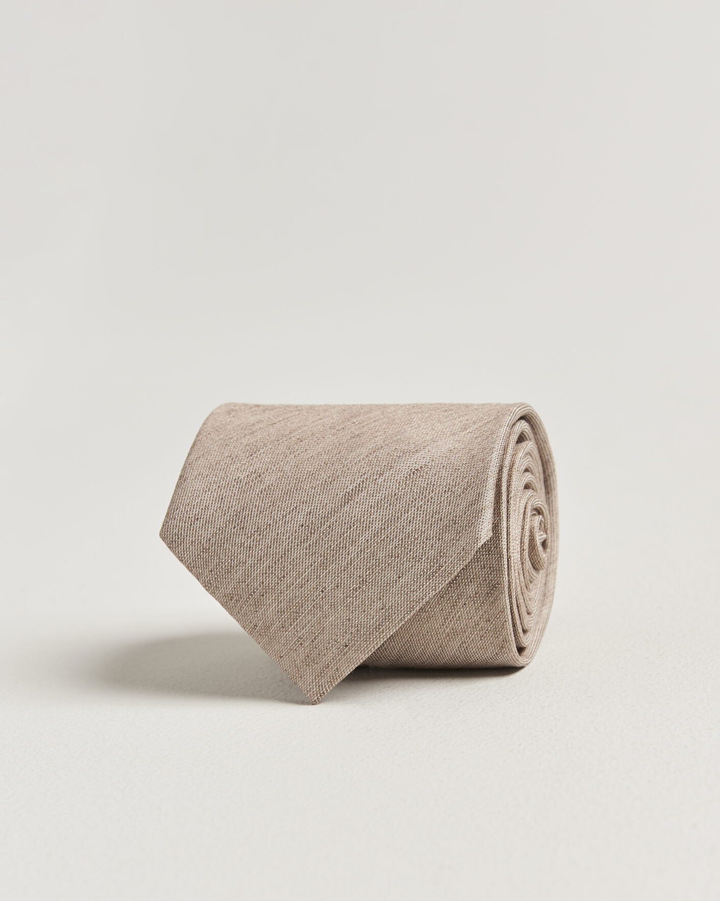 Hombres | Corbatas | Eton | Linen Silk Tie Beige