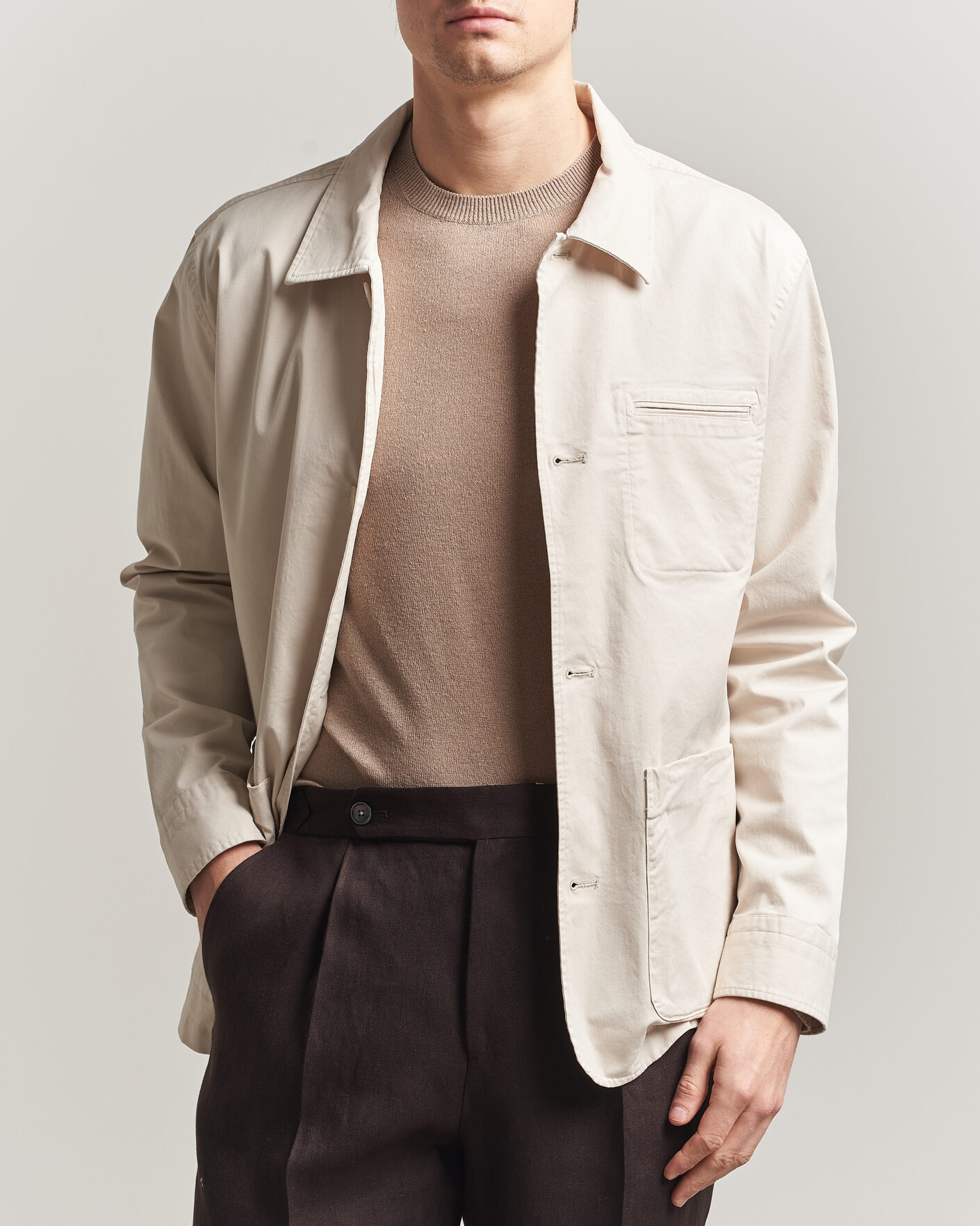 Hombres | Abrigos y chaquetas | Eton | Cotton Chore Jacket Off White