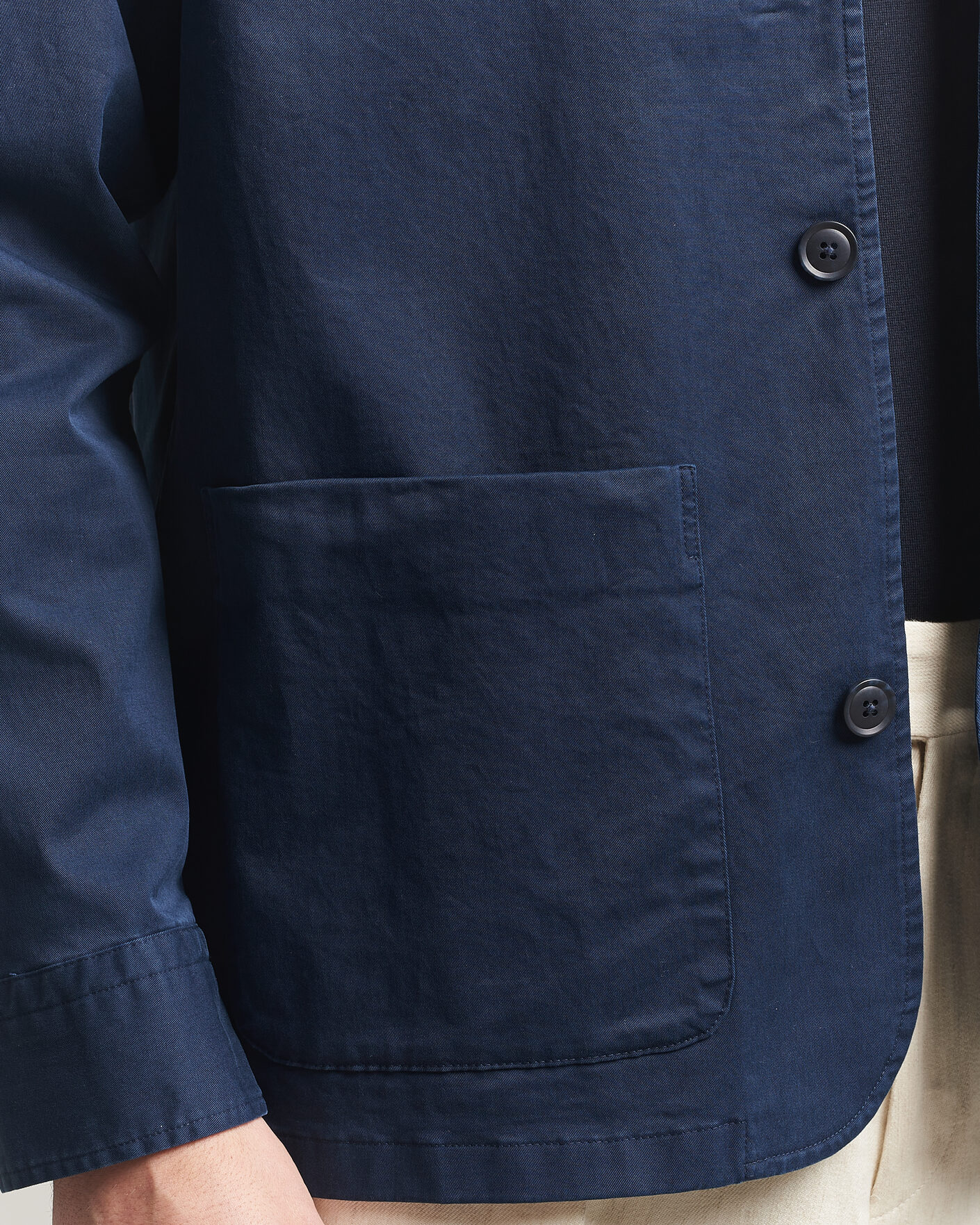 Hombres | Abrigos y chaquetas | Eton | Cotton Chore Jacket Navy Blue