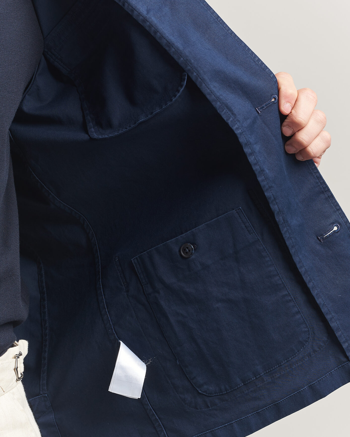 Hombres | Abrigos y chaquetas | Eton | Cotton Chore Jacket Navy Blue