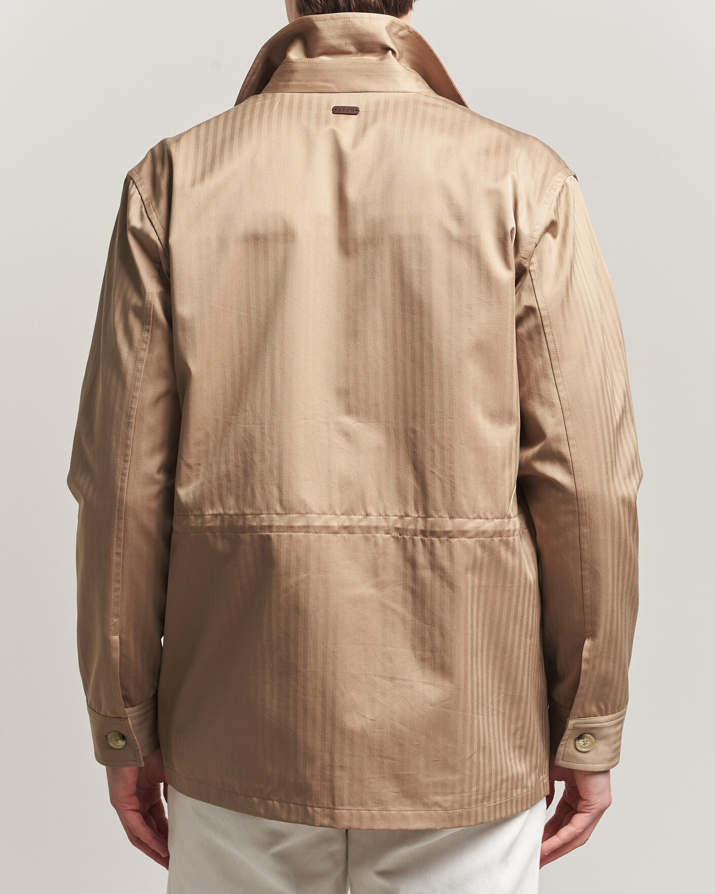 Hombres | Abrigos y chaquetas | Eton | Cotton Safari Drawstring Jacket Beige