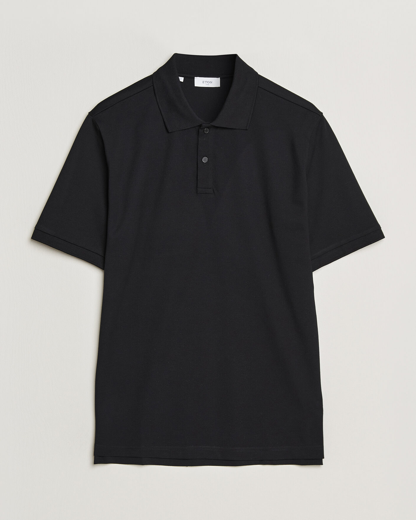 Hombres | Polos | Eton | Pima Pique Polo Black