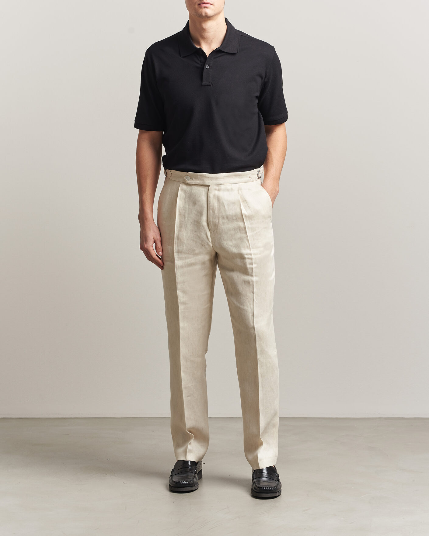 Hombres | Polos | Eton | Pima Pique Polo Black