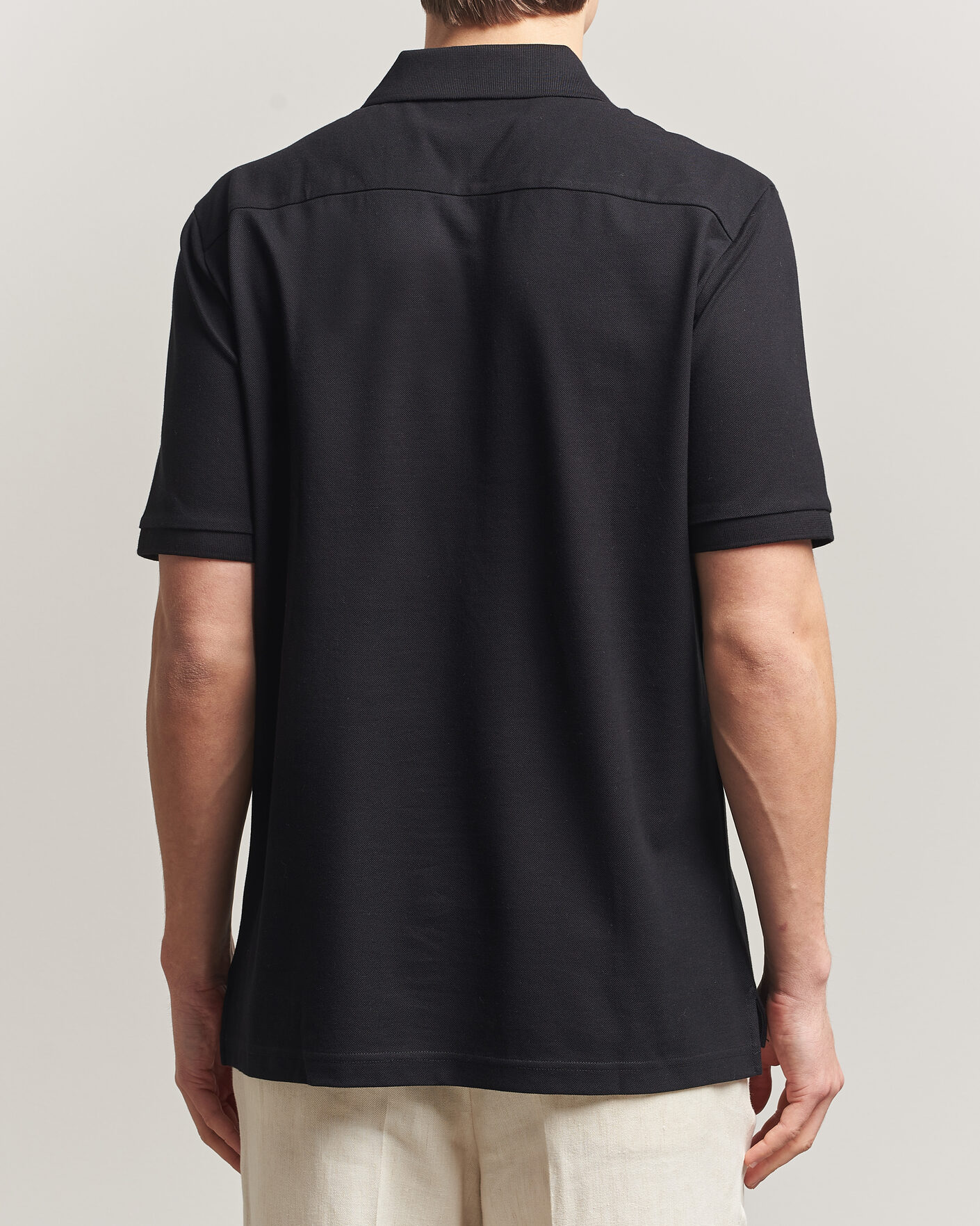 Hombres | Polos | Eton | Pima Pique Polo Black
