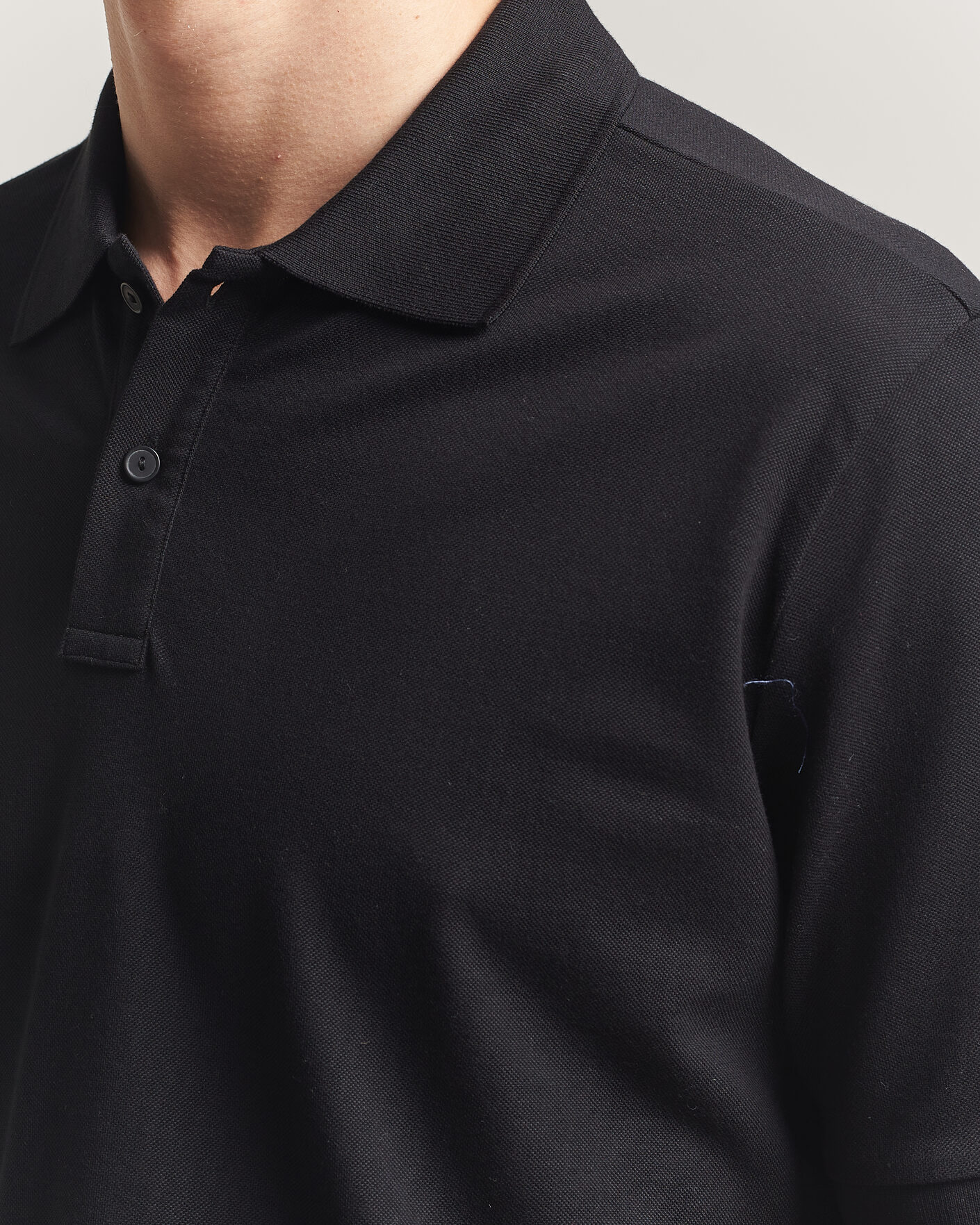 Hombres | Polos | Eton | Pima Pique Polo Black