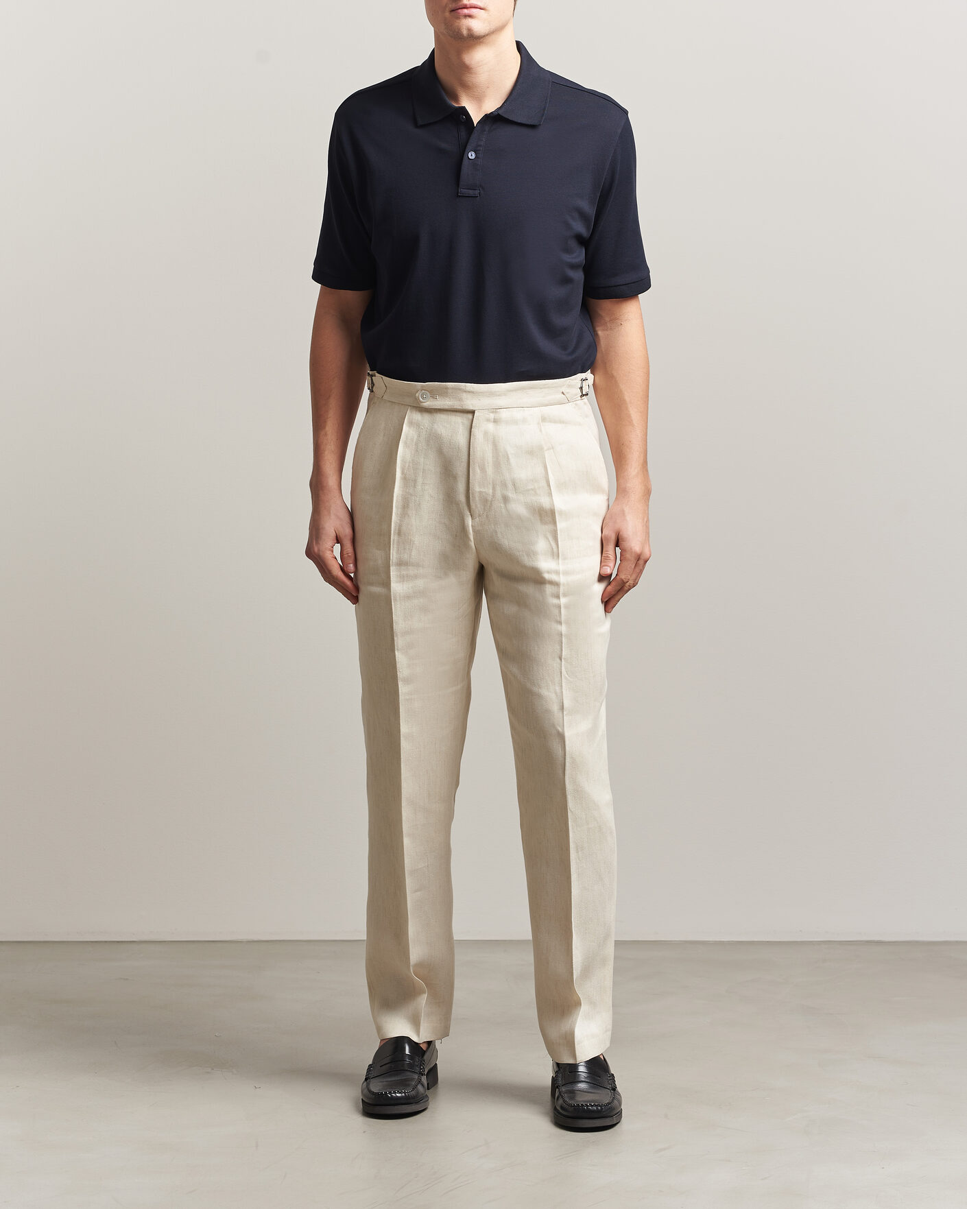 Hombres | Polos | Eton | Pima Pique Polo Navy Blue