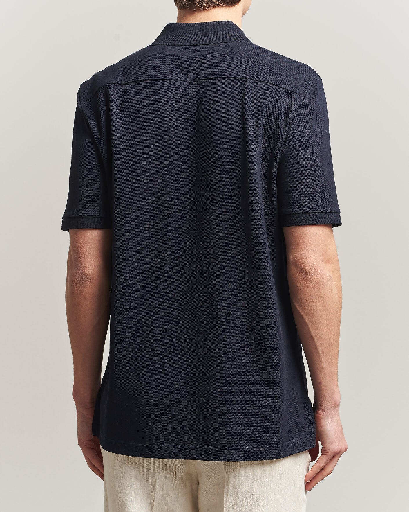 Hombres | Polos | Eton | Pima Pique Polo Navy Blue