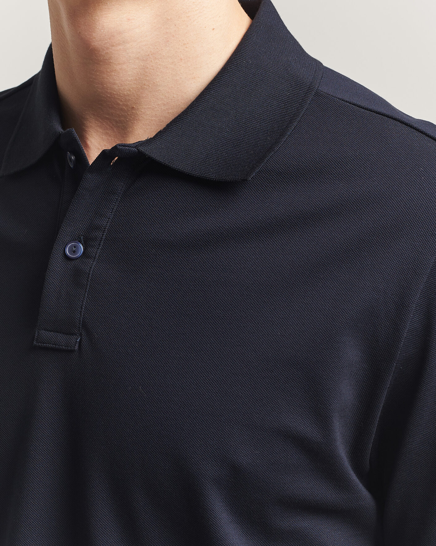 Hombres | Polos | Eton | Pima Pique Polo Navy Blue