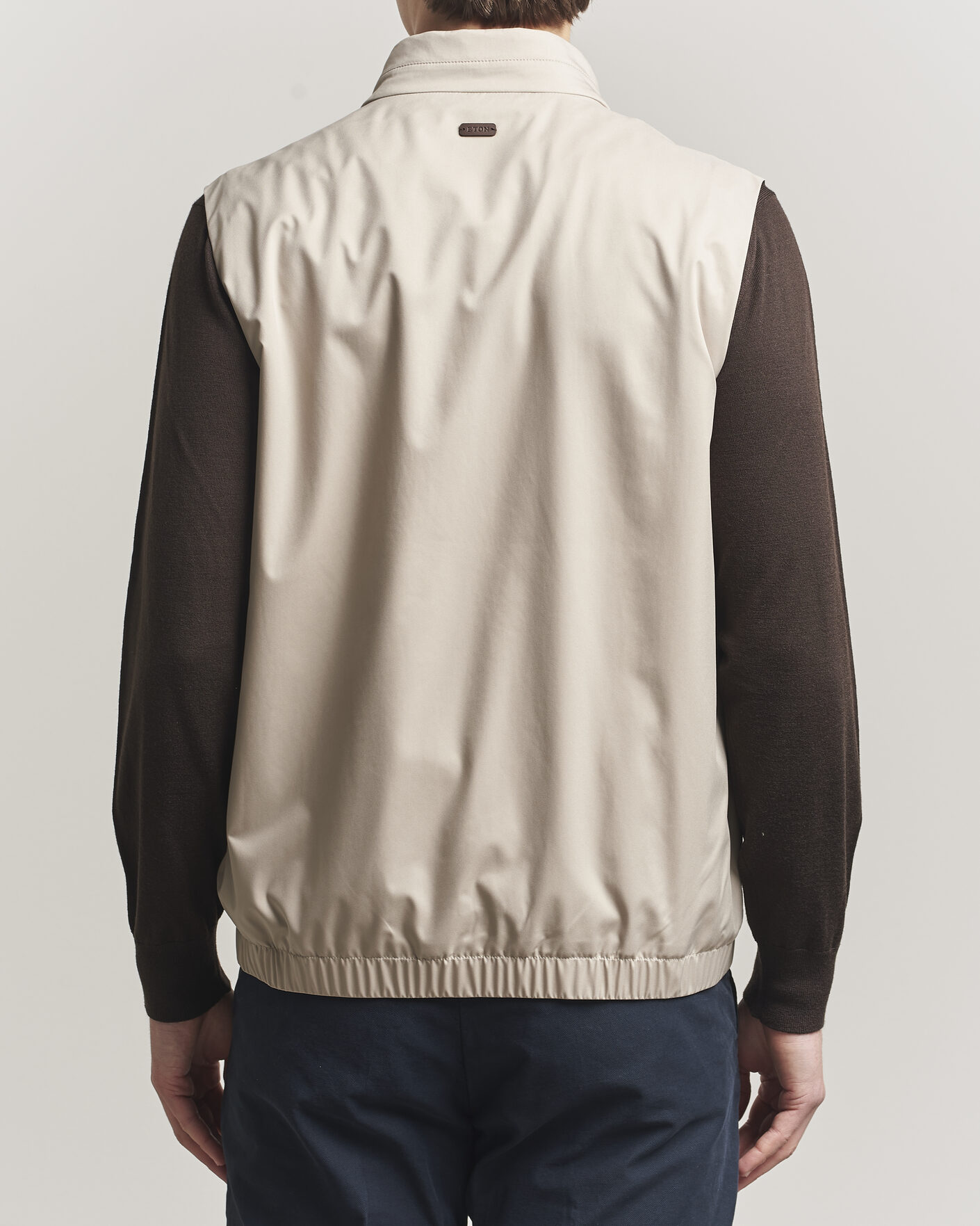 Hombres | Chalecos | Eton | Lightweight Wind Vest Beige