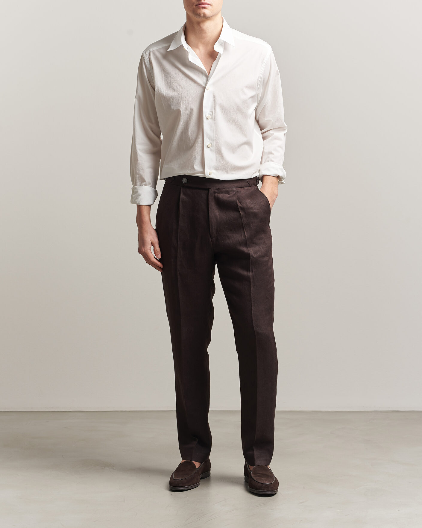 Hombres | Camisas | Eton | Casual Fit Seersucker Resort Shirt White
