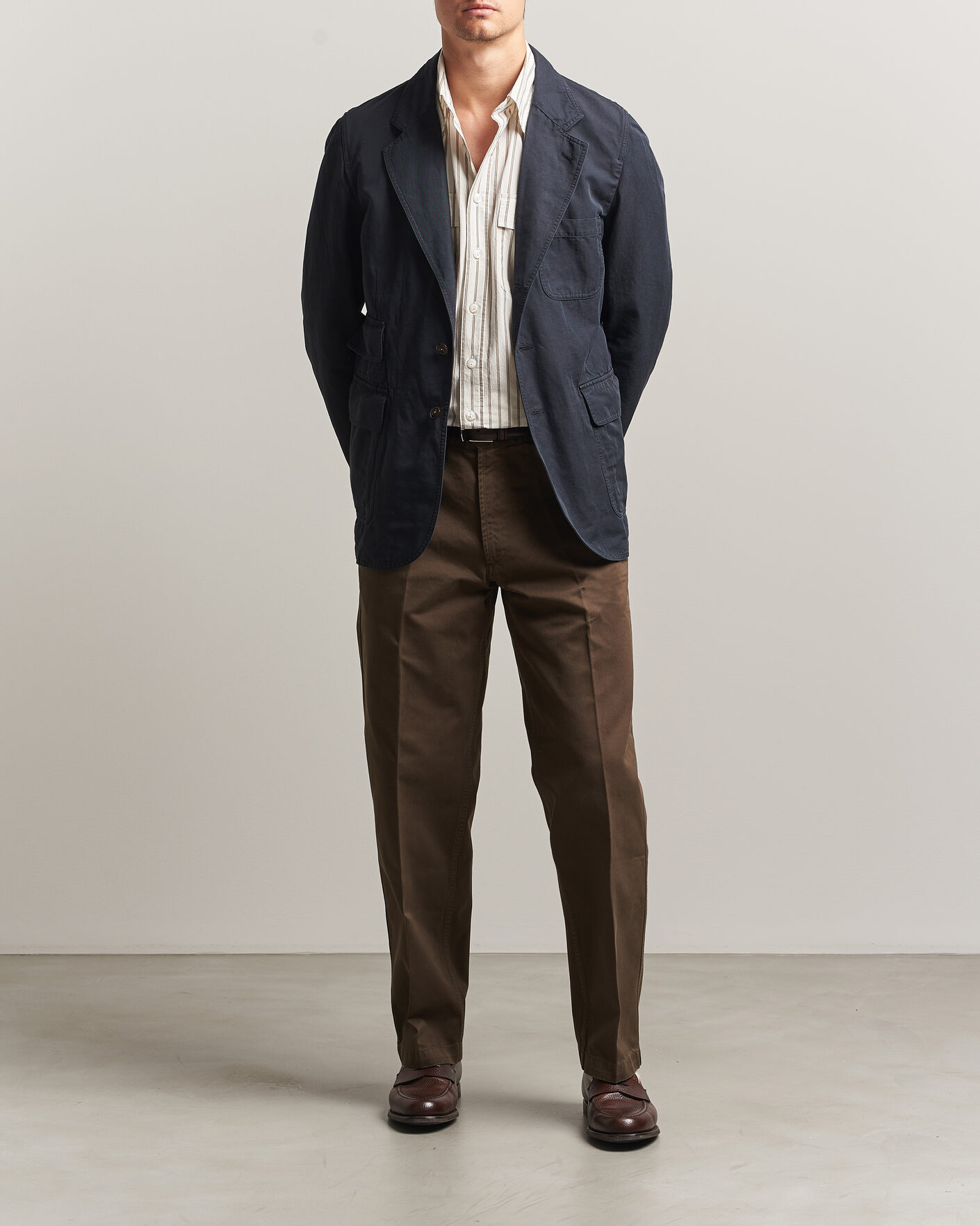 Hombres | Blazers | Drake's | MKIV Clean Twill Games Blazer Navy