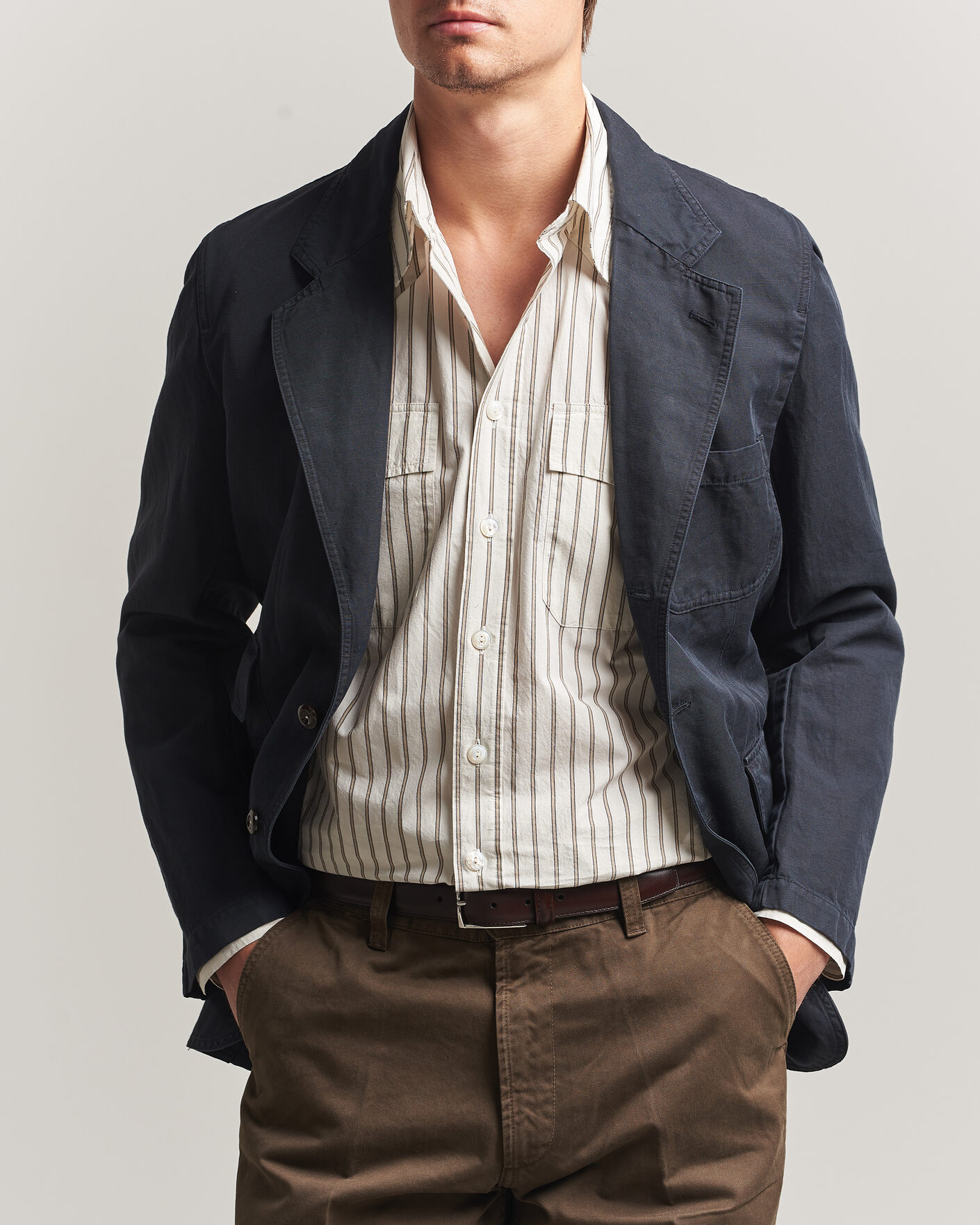 Hombres | Blazers | Drake's | MKIV Clean Twill Games Blazer Navy