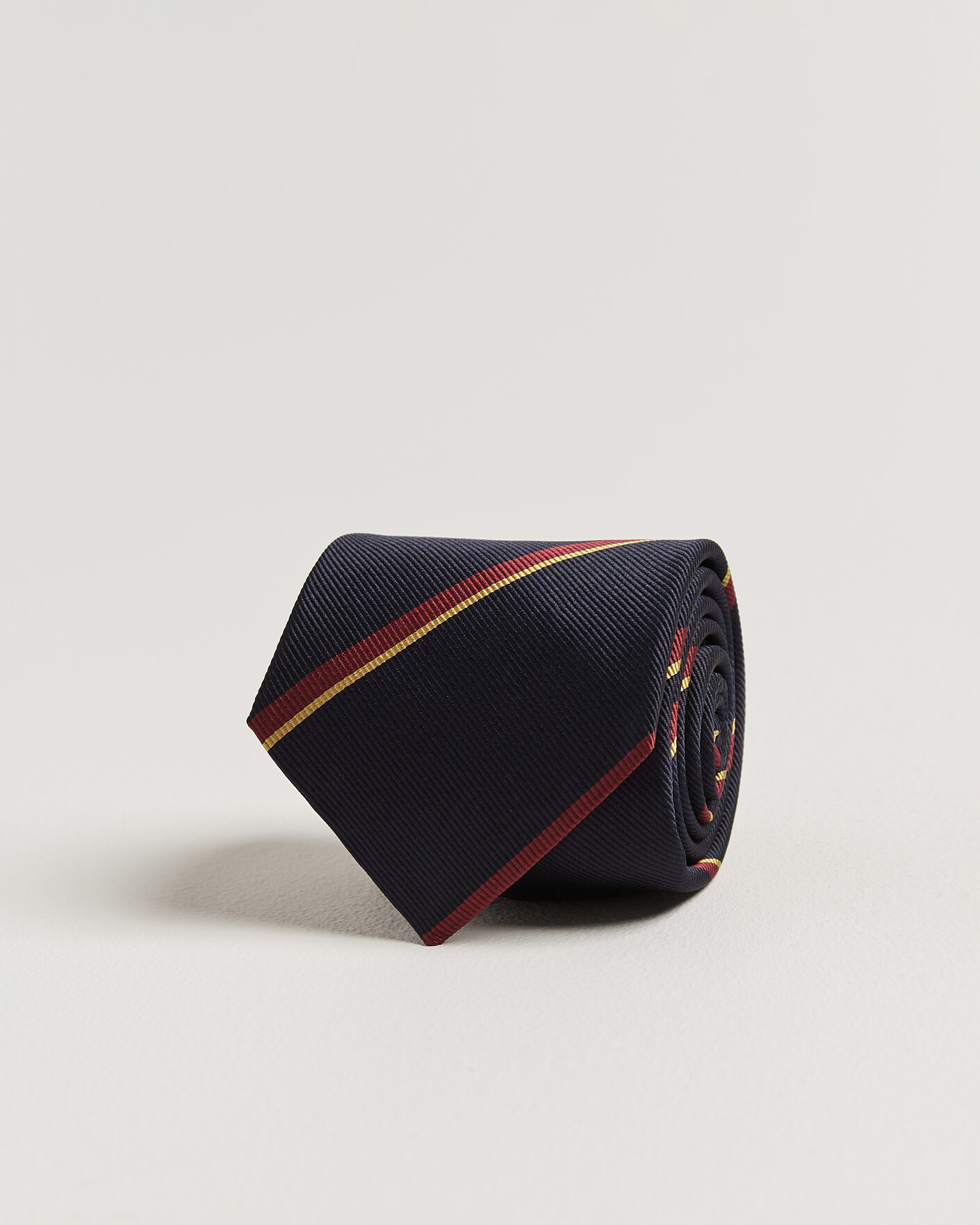 Hombres | Drake's Regimental Stripe Reppe Tie Navy | Drake's | Regimental Stripe Reppe Tie Navy