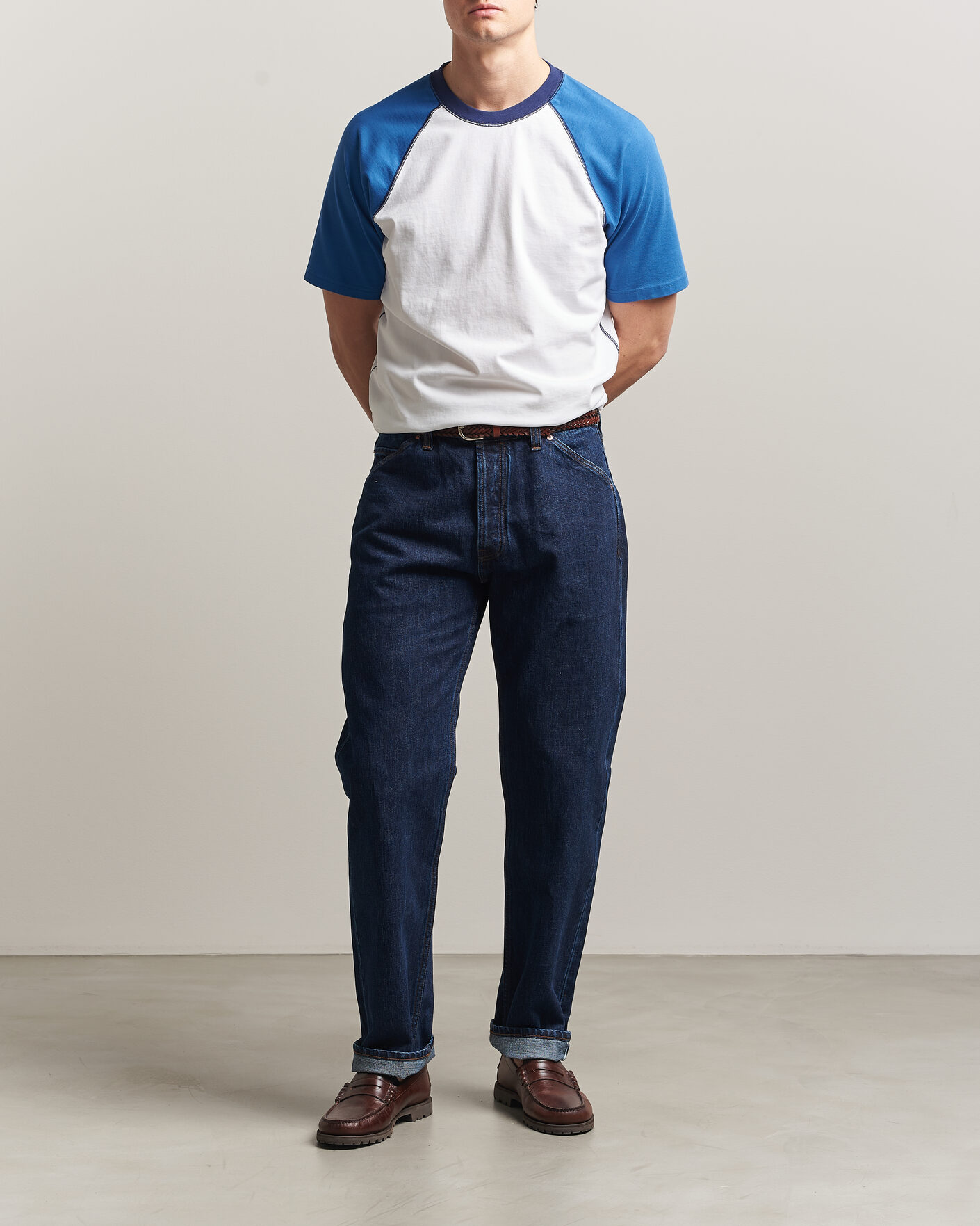 Hombres | Vaqueros | Drake's | 5-Pocket Japanese Selvedge Denim Stone Wash