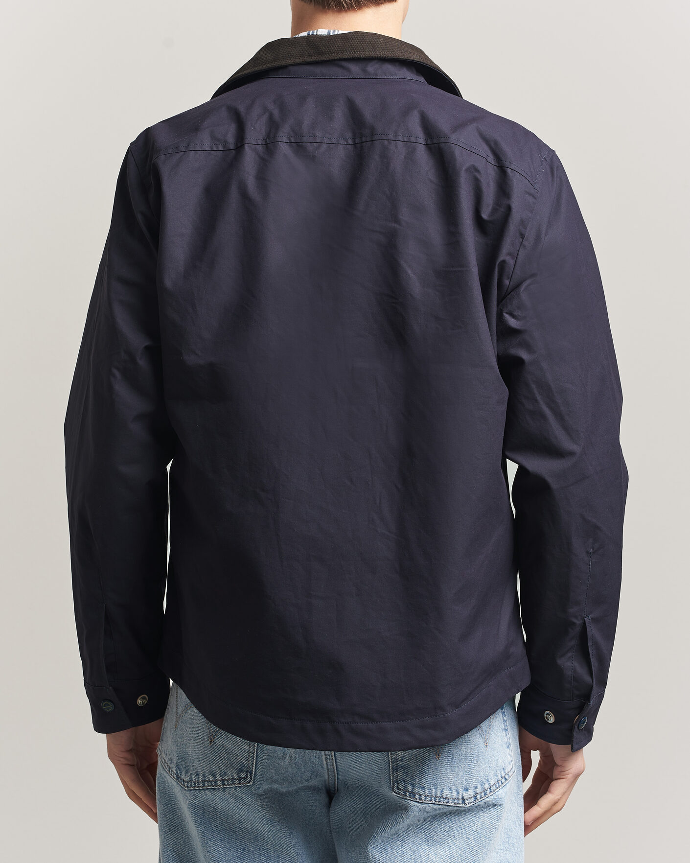 Hombres | Abrigos y chaquetas | Manifattura Ceccarelli | Dry Wax Heavy Shirt Jacket Navy