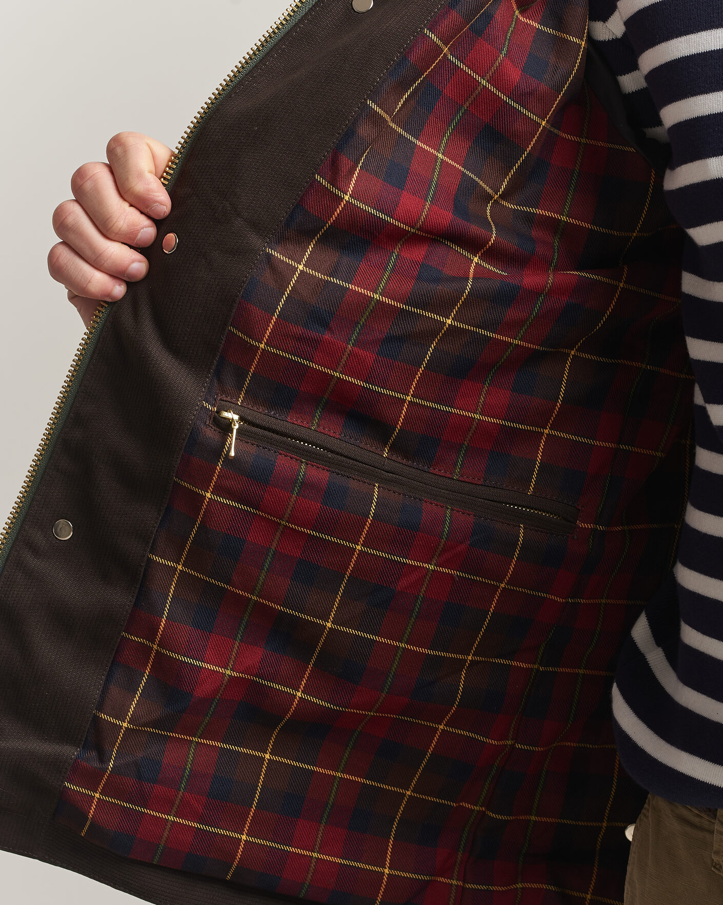 Hombres | Abrigos y chaquetas | Manifattura Ceccarelli | Dry Wax Rain Caban Dark Green