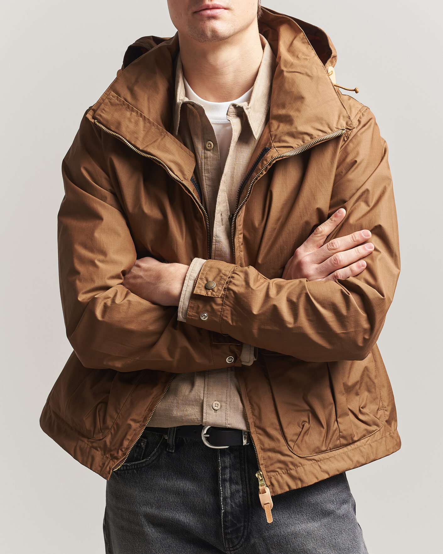 Hombres | Abrigos y chaquetas | Manifattura Ceccarelli | All Season Blazer Coat Tan