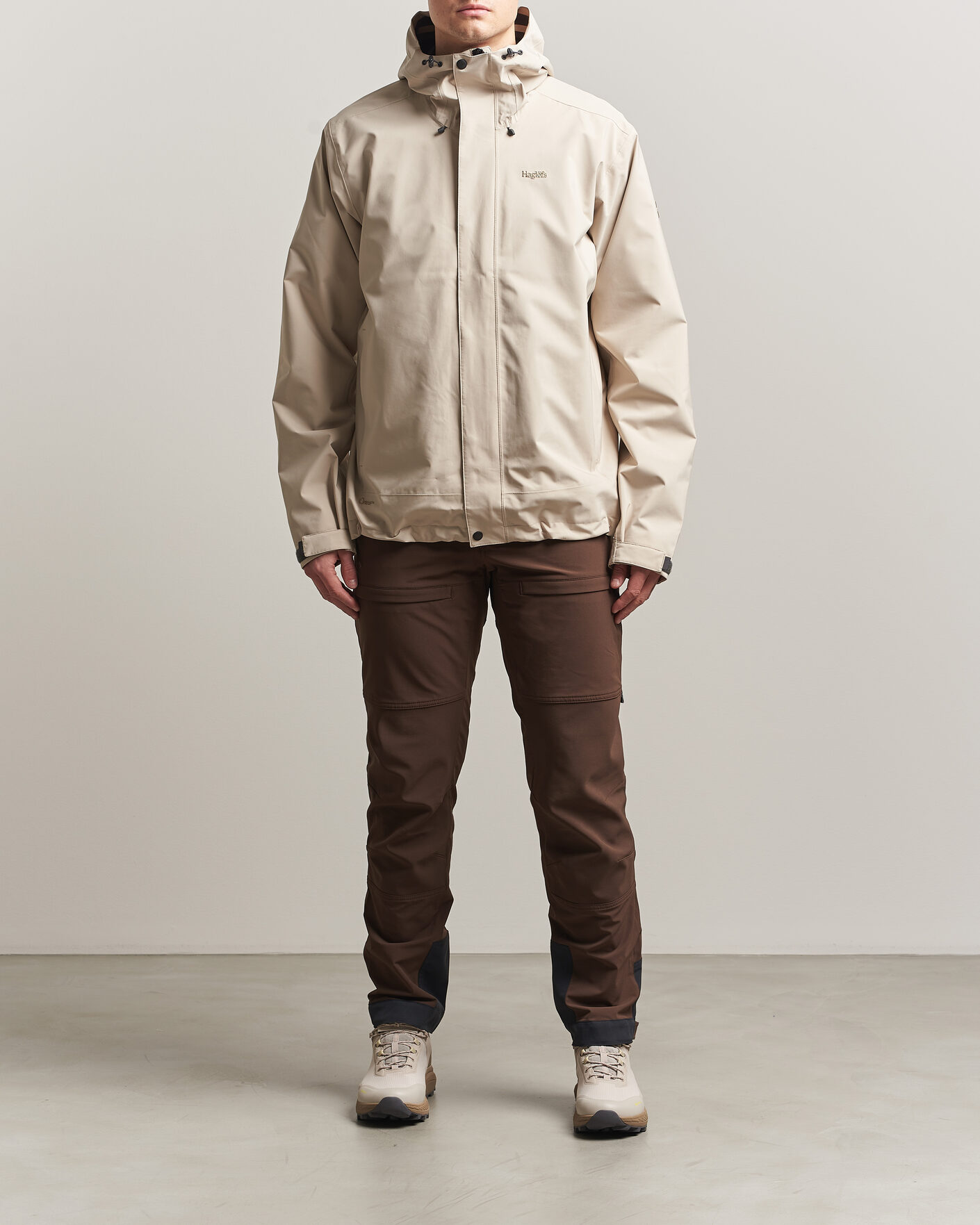 Hombres | Abrigos y chaquetas | Haglöfs | Breeze Proof Jacket Chalk Beige