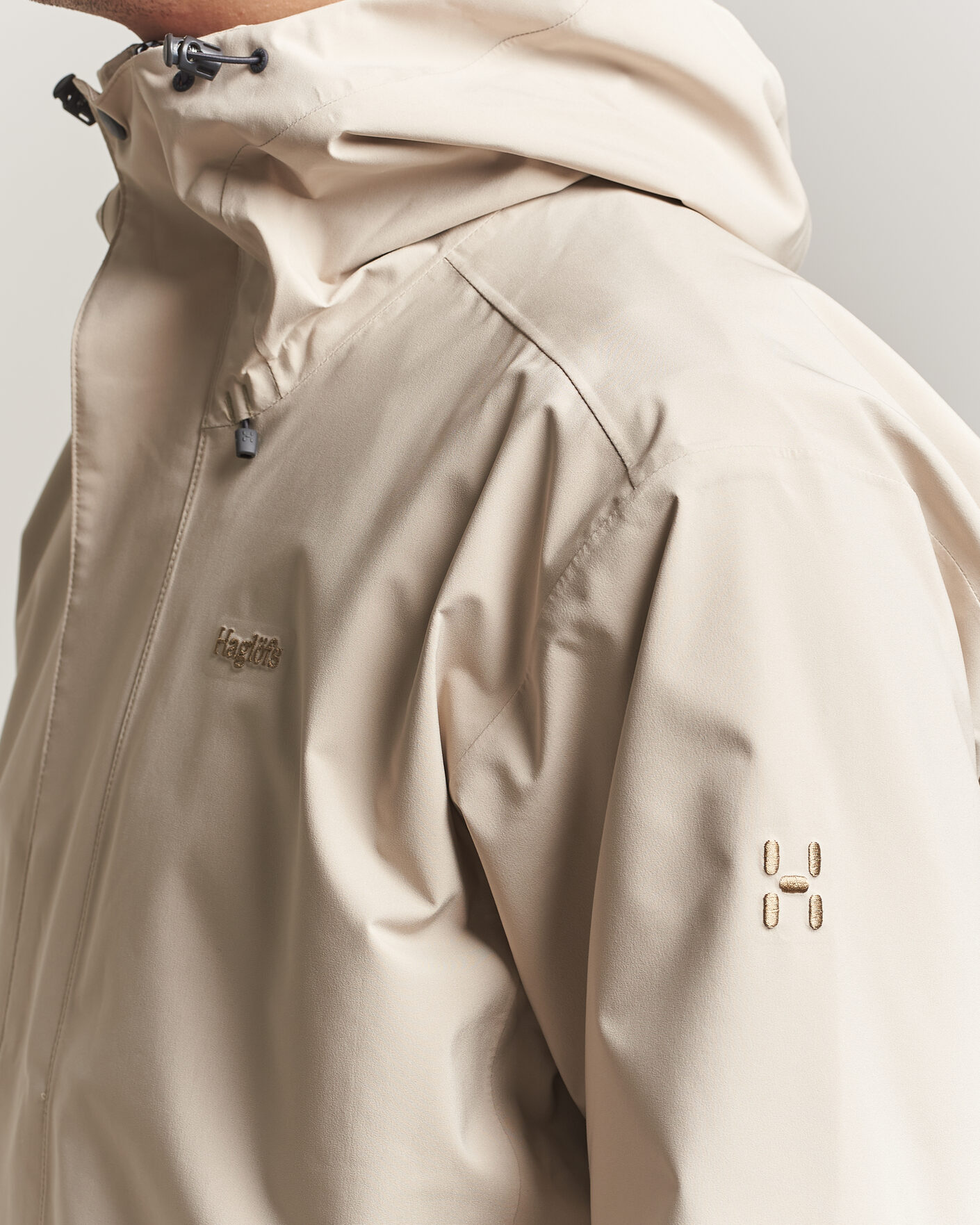 Hombres | Abrigos y chaquetas | Haglöfs | Breeze Proof Jacket Chalk Beige
