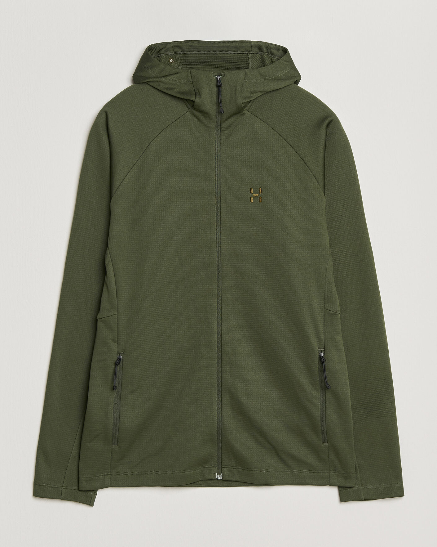 Hombres | Jerséis y prendas de punto | Haglöfs | Korp Mid Fleece Hood Seaweed Green