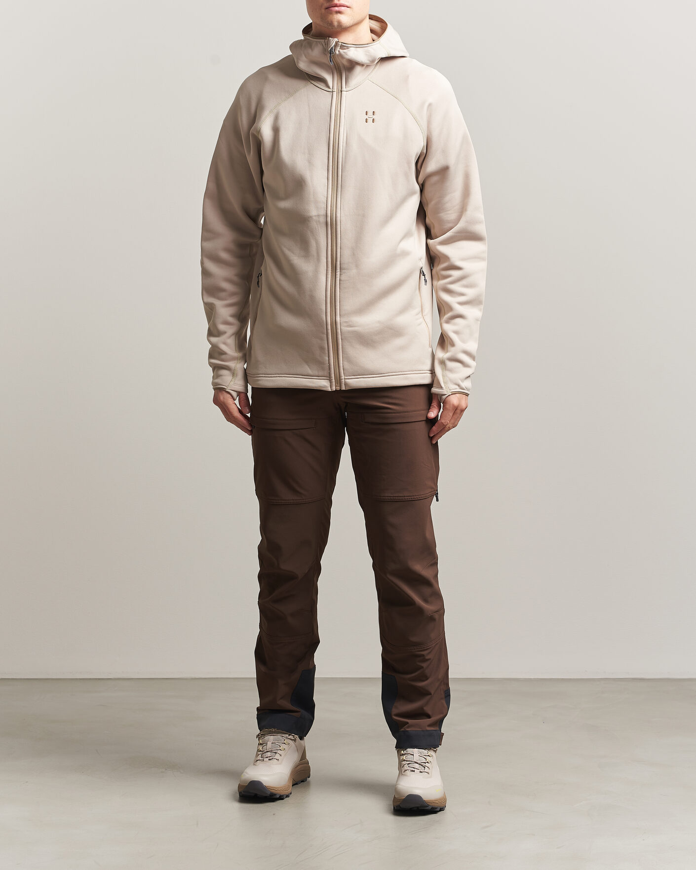 Hombres | Jerséis y prendas de punto | Haglöfs | Magma Mid Fleece Hood Chalk Beige