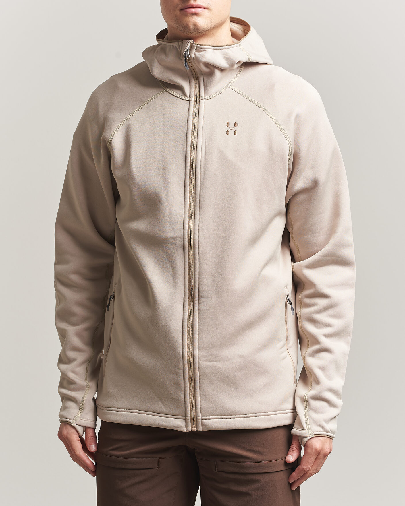 Hombres | Jerséis y prendas de punto | Haglöfs | Magma Mid Fleece Hood Chalk Beige