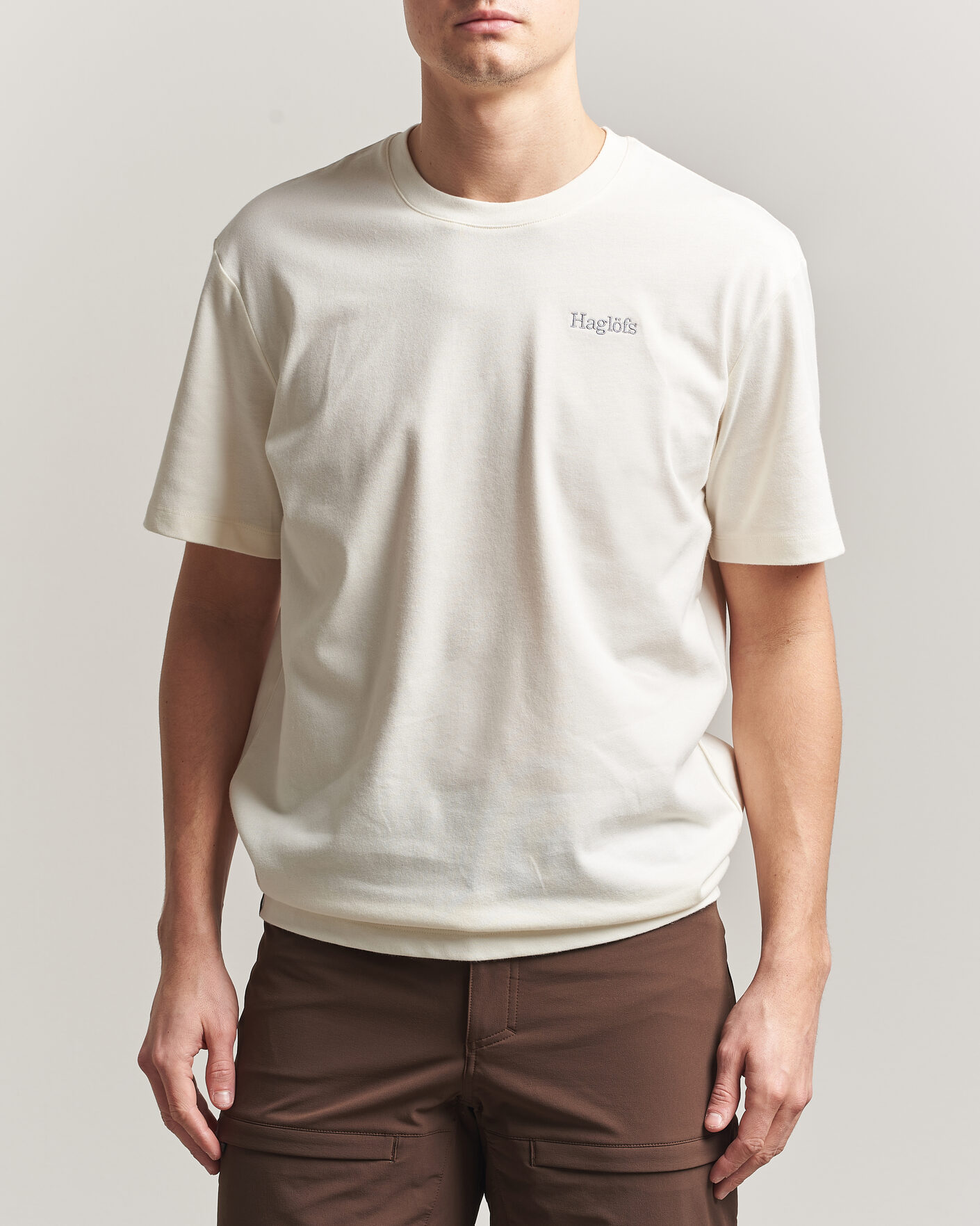 Hombres | Camisetas | Haglöfs | Organic Cotton T-Shirt Soft White